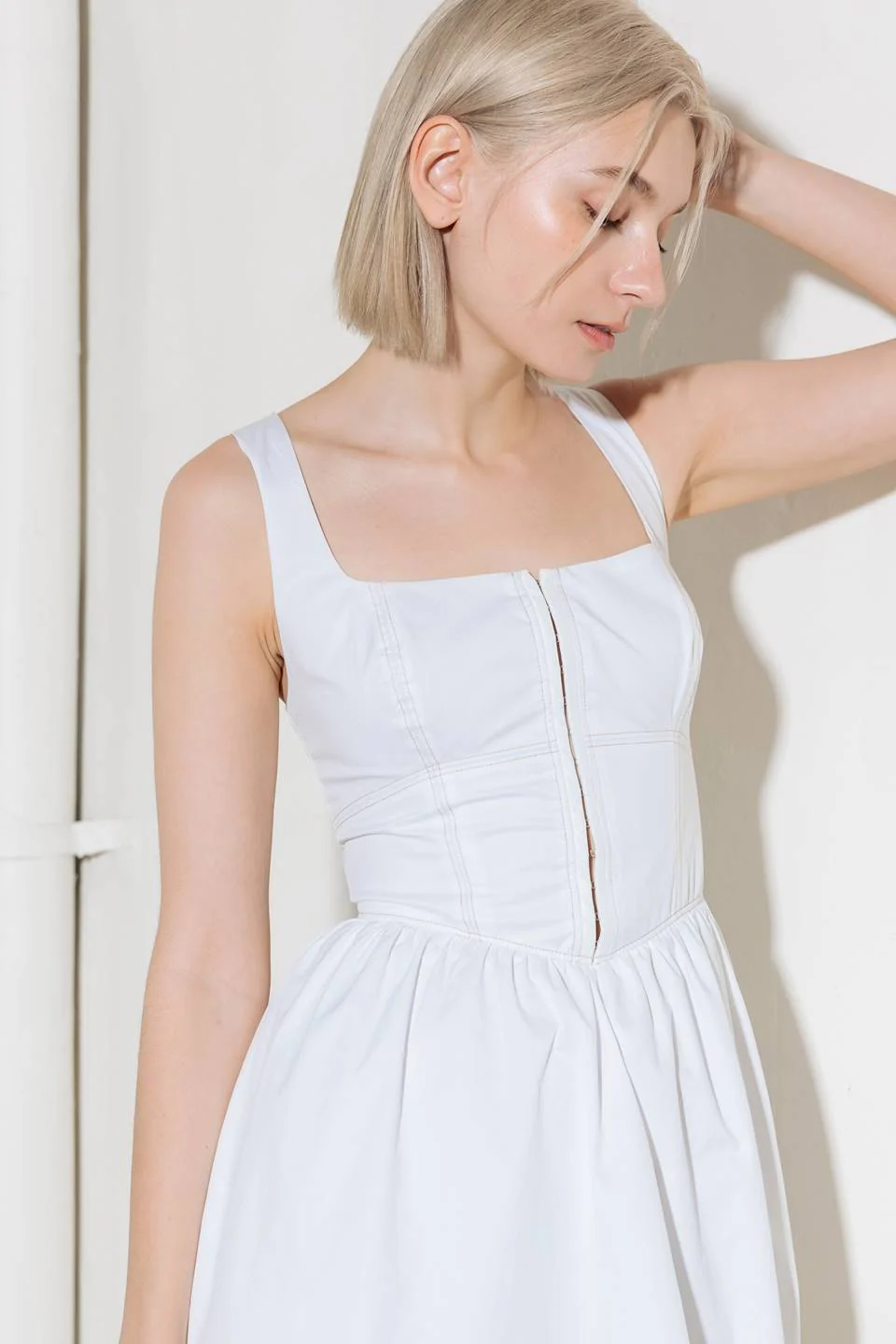 CATCH THE SUN WHITE MIDI DRESS - Image 4