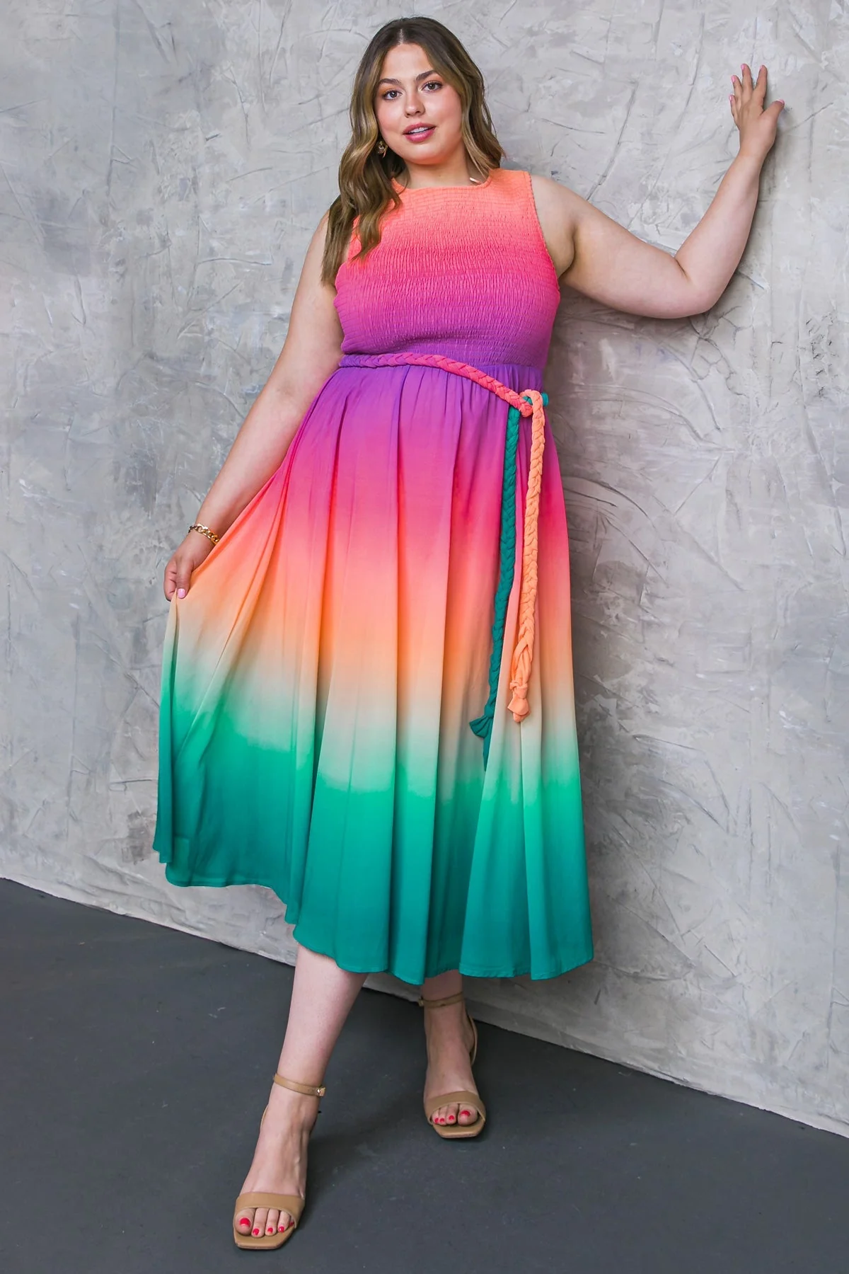 CATER TO YOU MULTI COLOR MIDI DRESS - Image 9