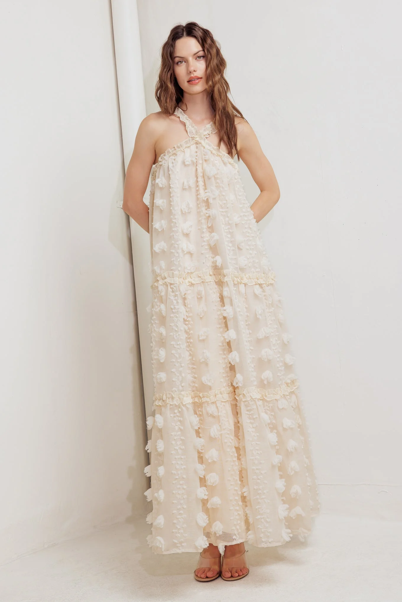 CLOUD NINE CROSS FRONT MAXI DRESS - FINAL SALE - Image 4