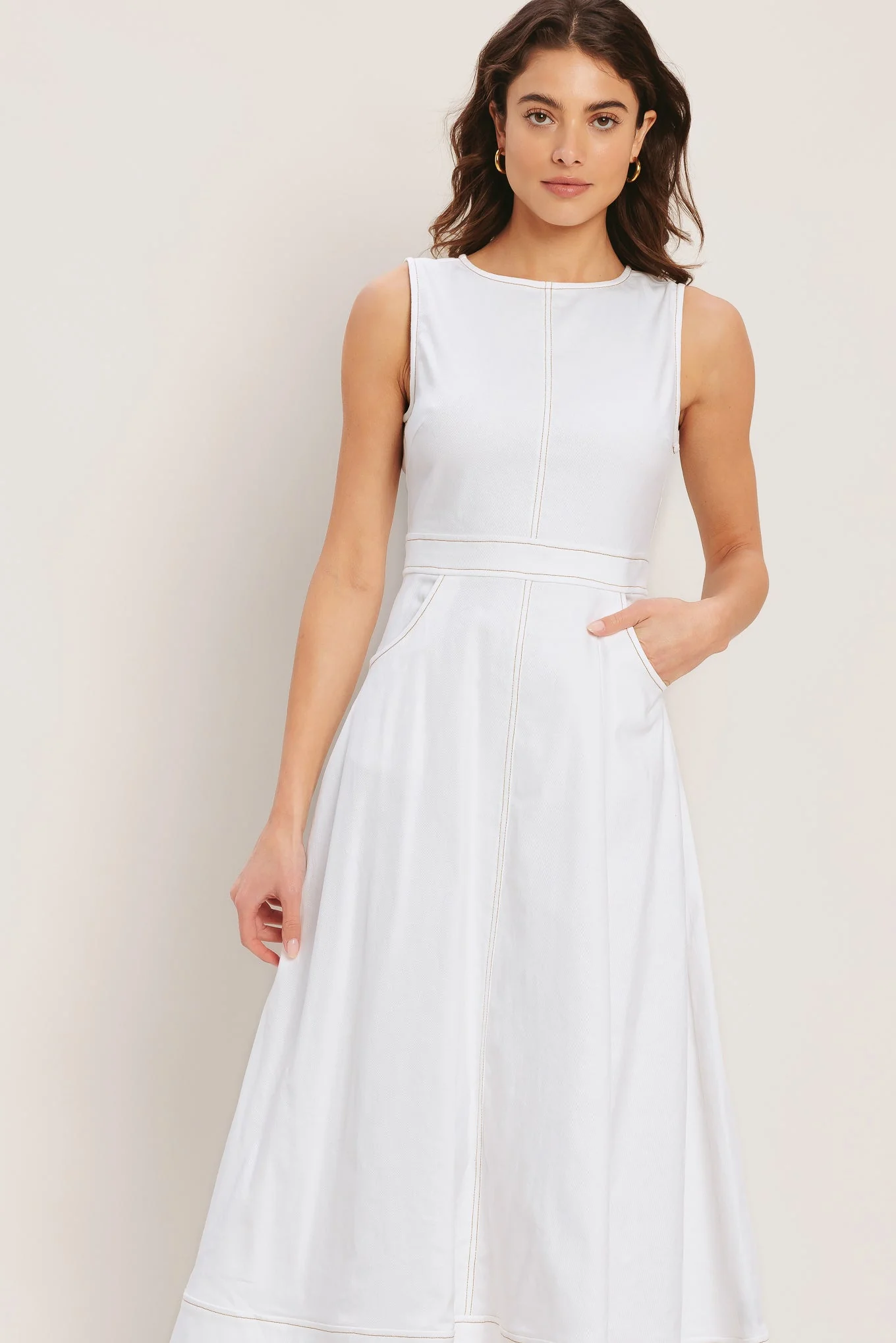 CLOUDLIGHT SUMMER WHITE MIDI DRESS - Image 4