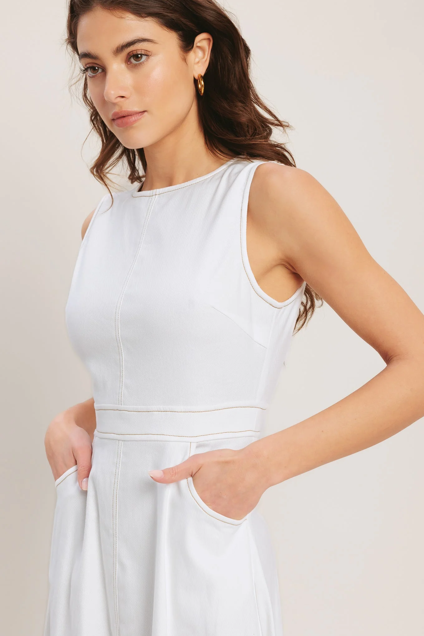 CLOUDLIGHT SUMMER WHITE MIDI DRESS - Image 6