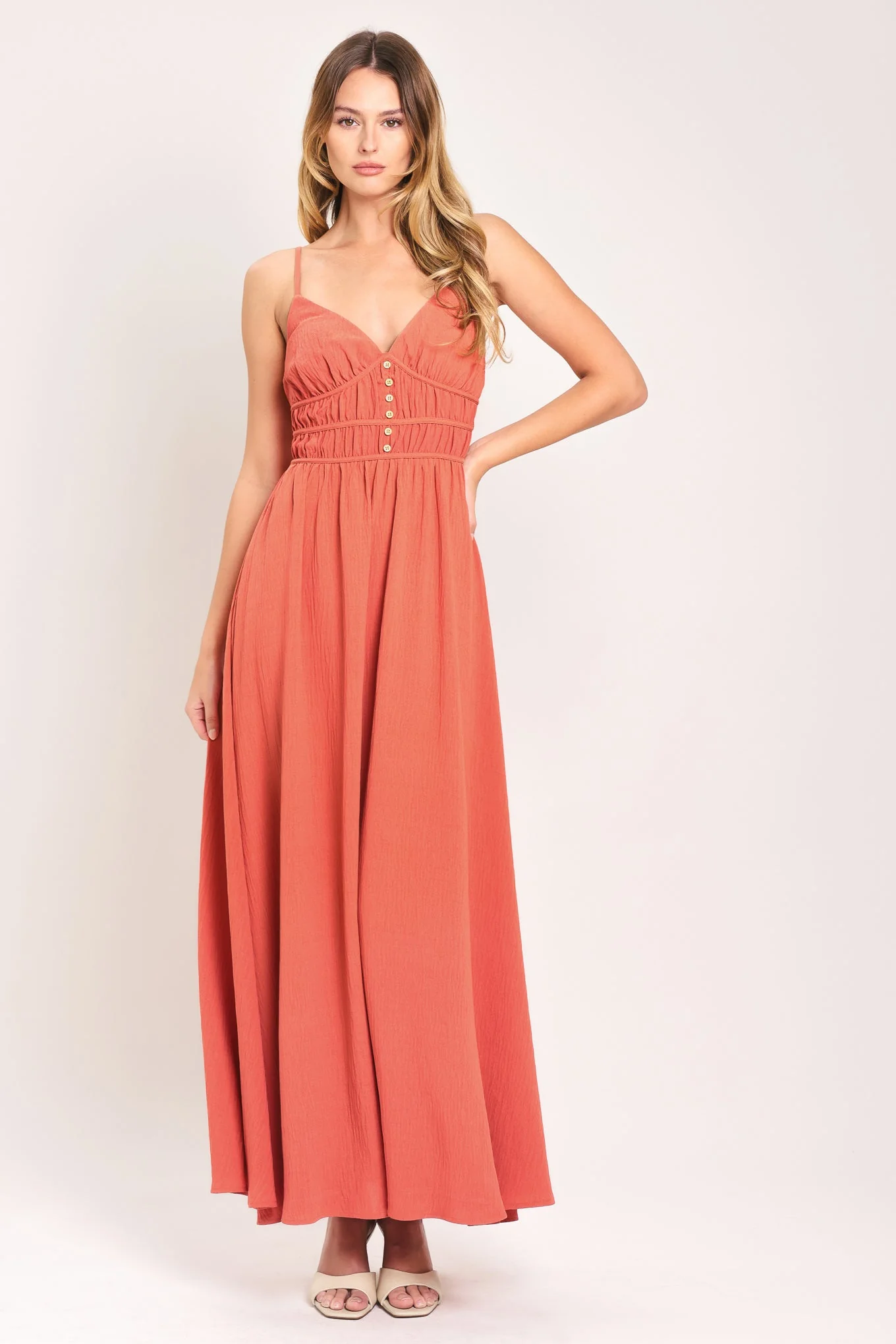 CORAL BLOSSOM MAXI DRESS - Image 6
