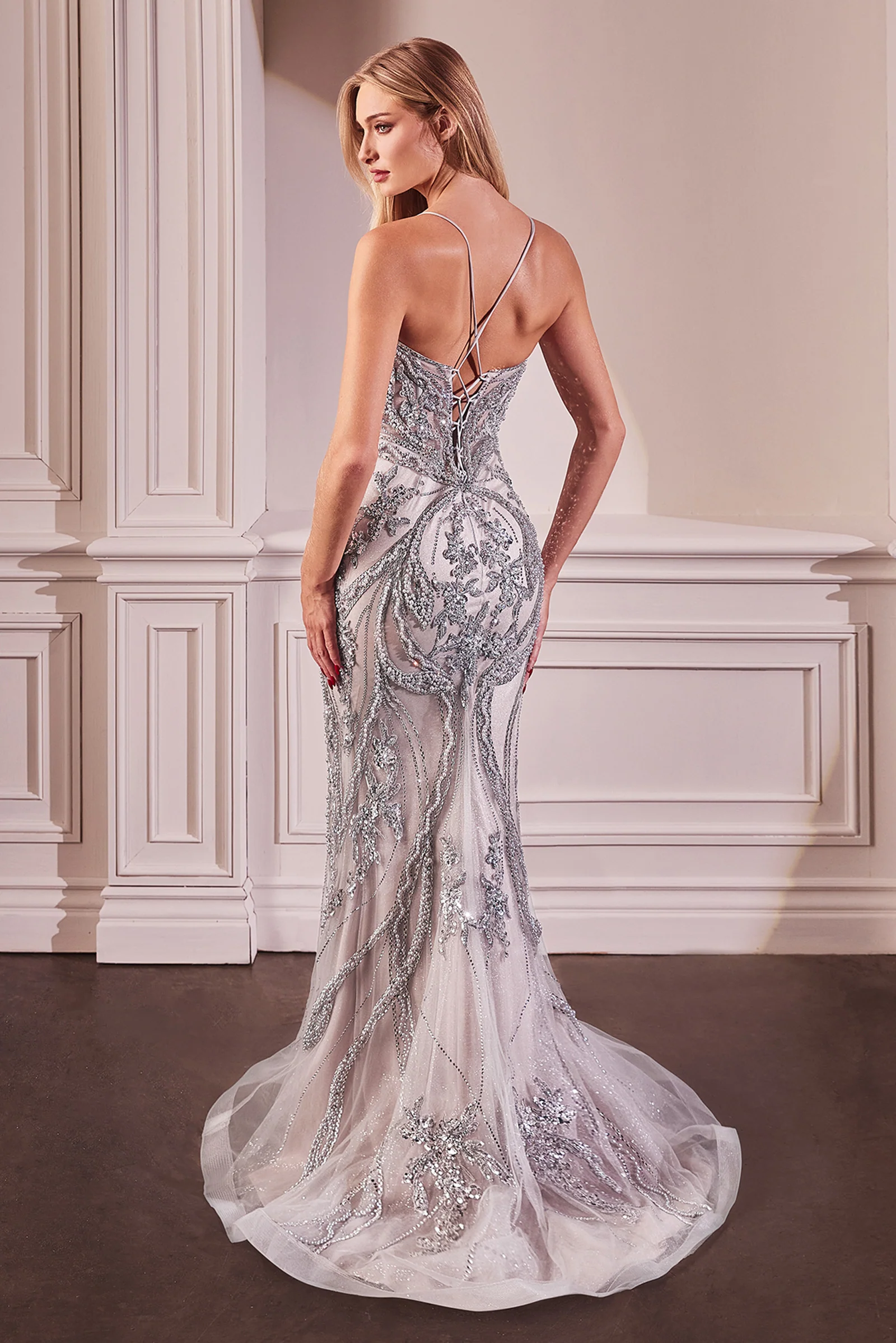 Corsica Gown - Pearl Embellished Gown - Image 4