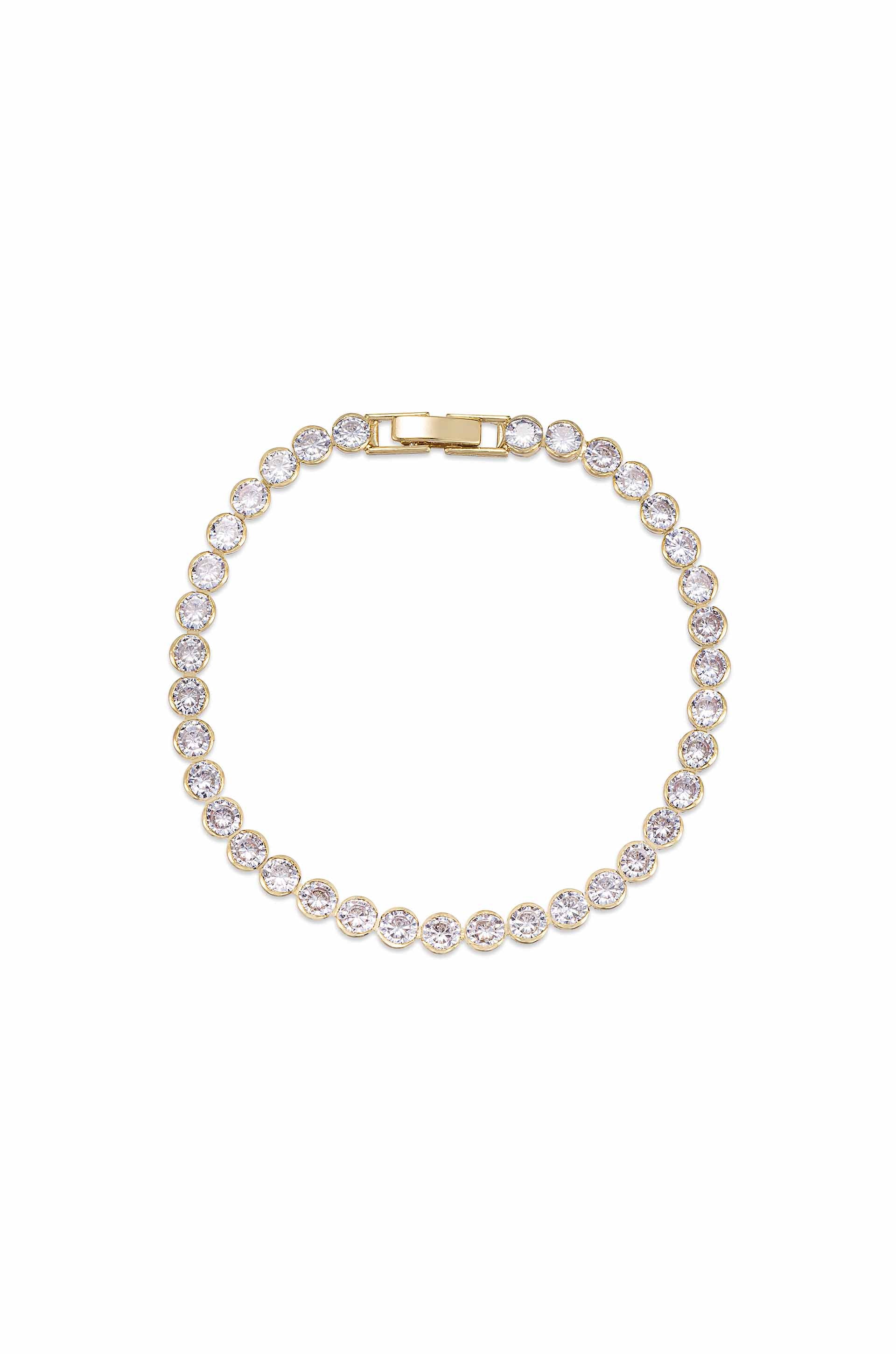 Crystal Chain Tennis Bracelet - Image 2