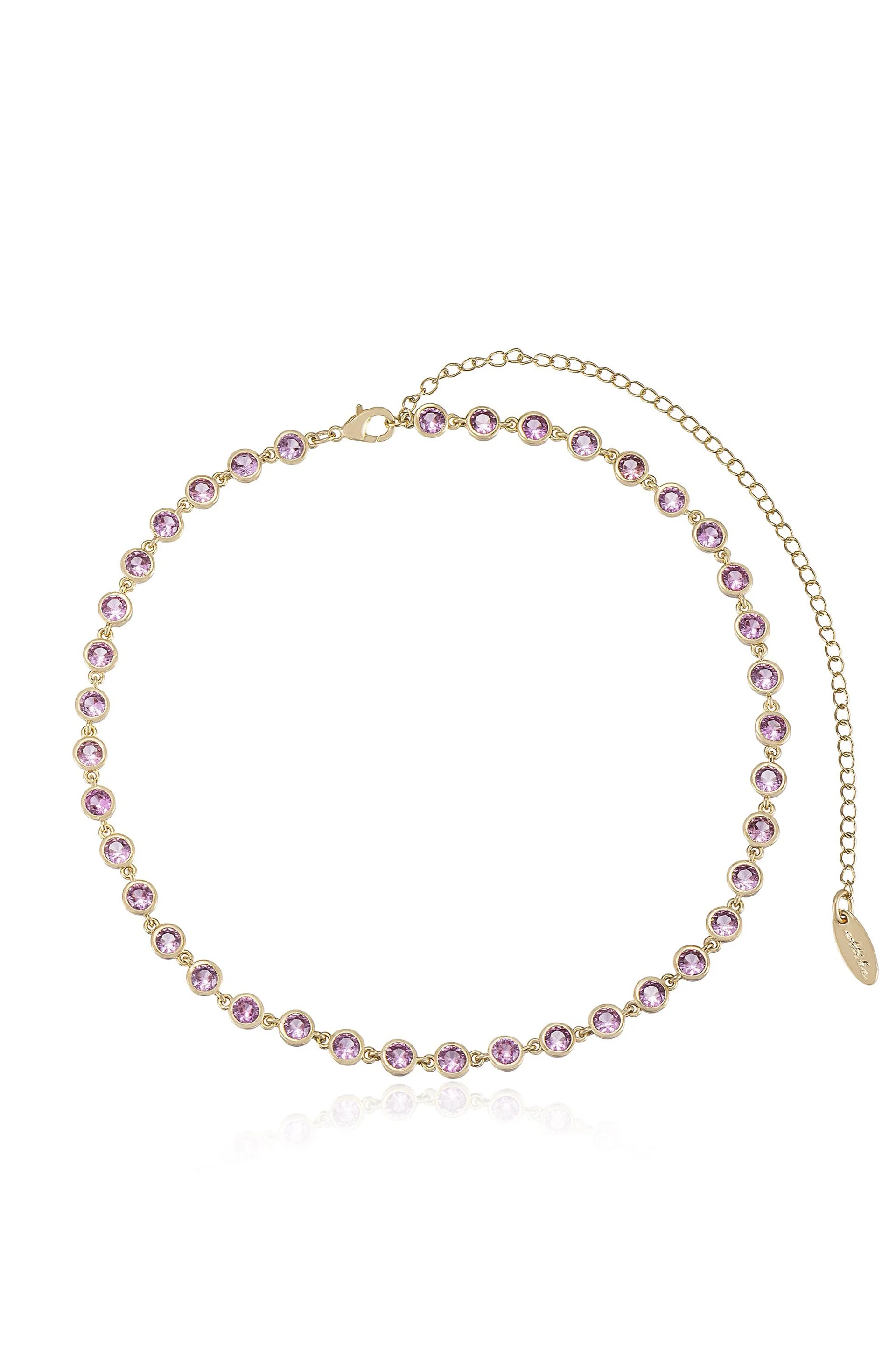Crystal Disc and Link Necklace - Image 15