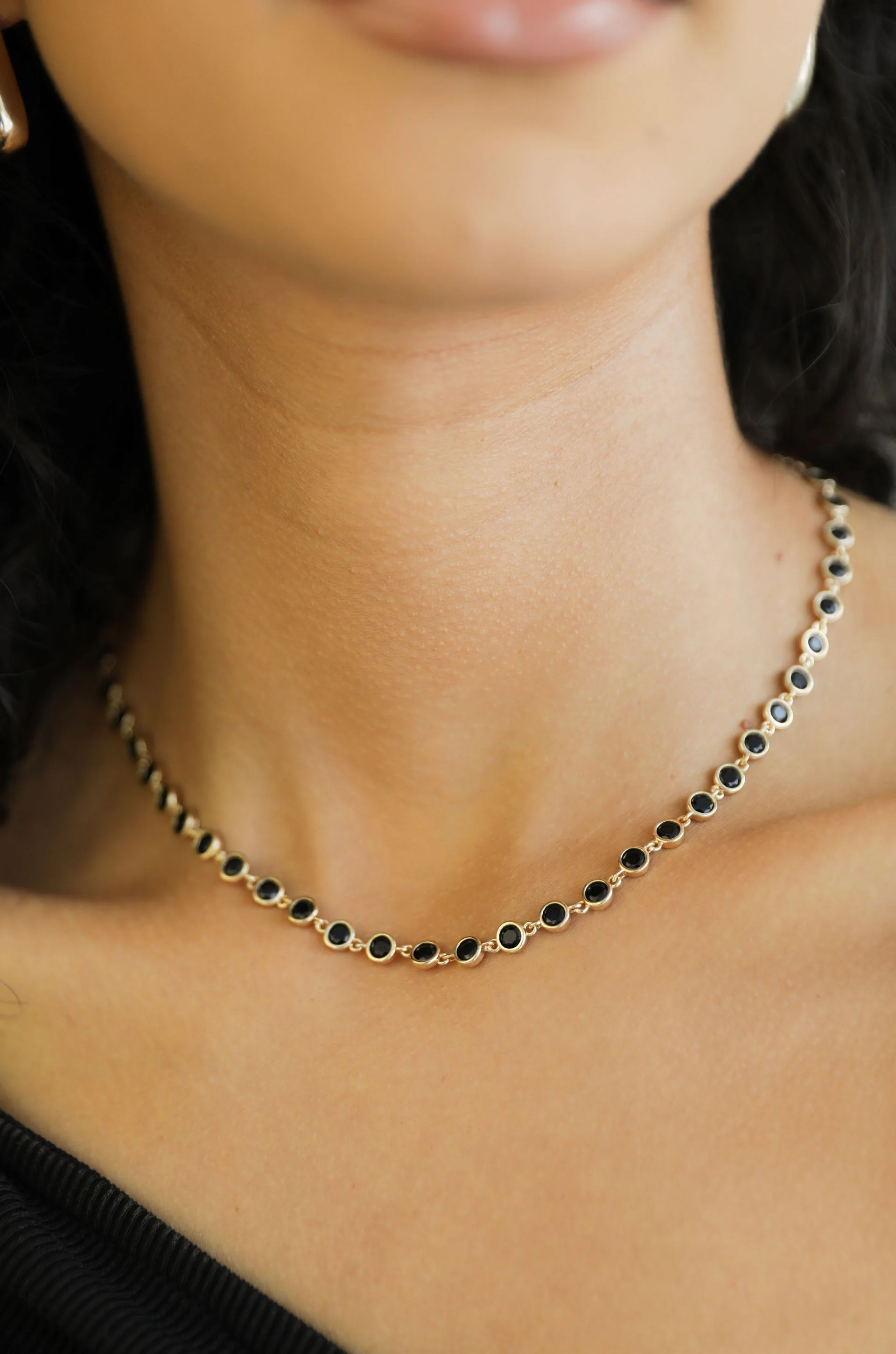 Crystal Disc and Link Necklace - Image 22