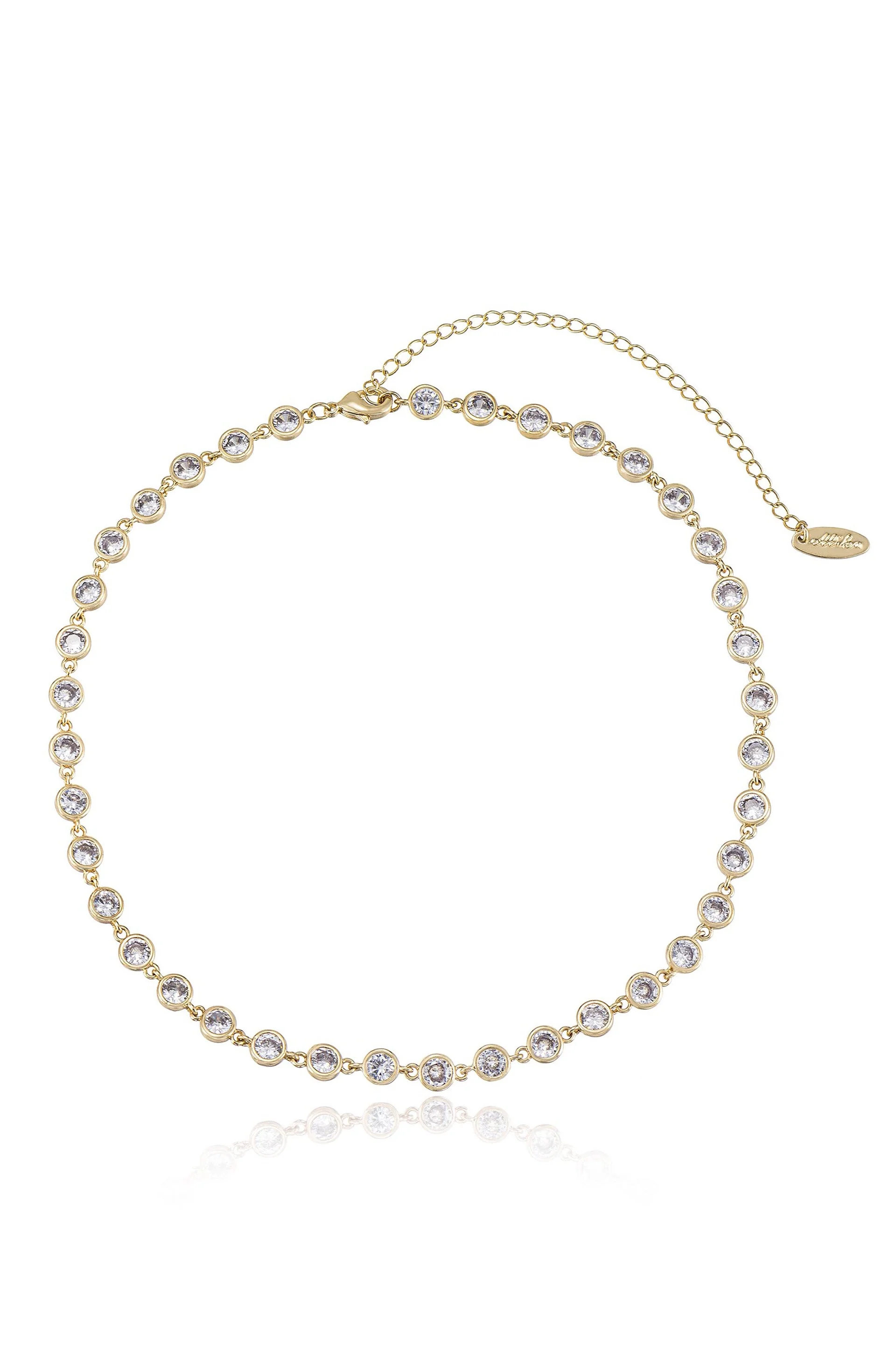Crystal Disc and Link Necklace - Image 23