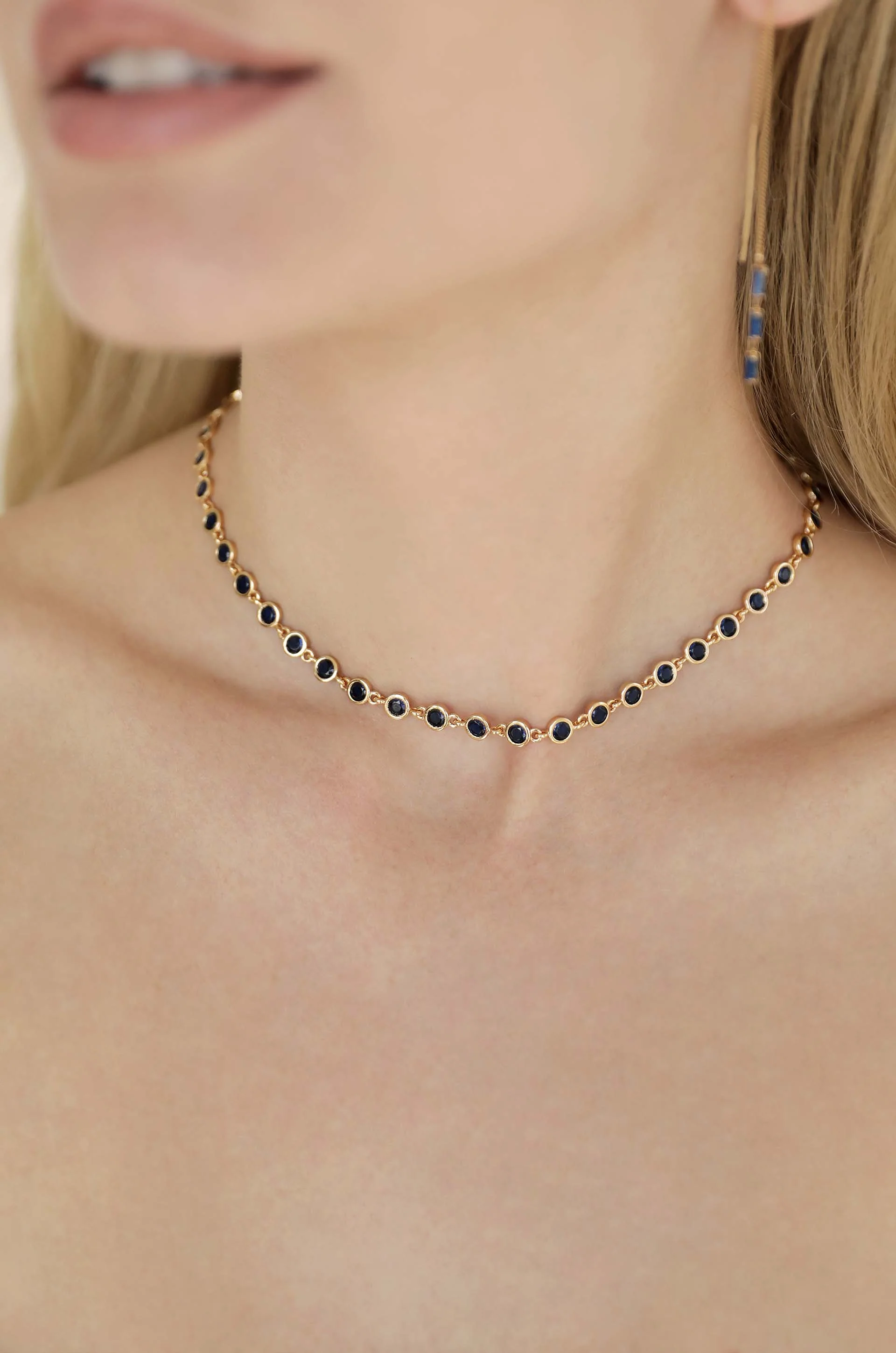 Crystal Disc and Link Necklace - Image 29