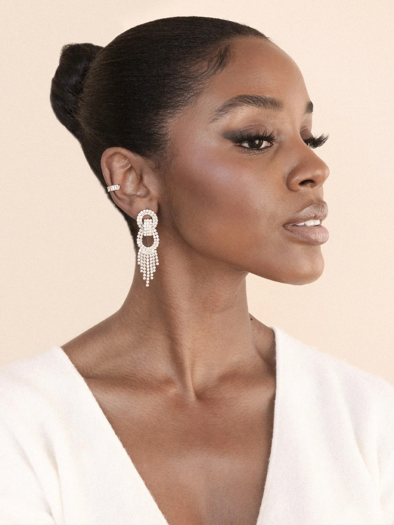 Crystal Gatsby Statement Earrings - Image 5