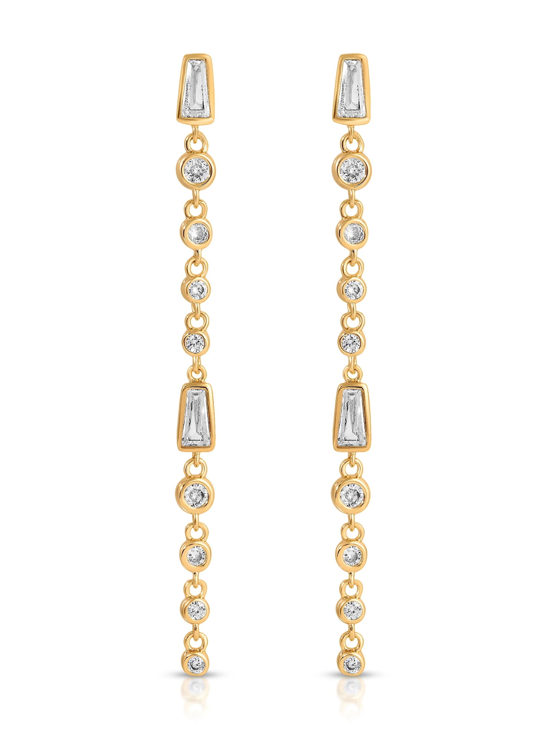 Crystal Linear Earrings - Image 2