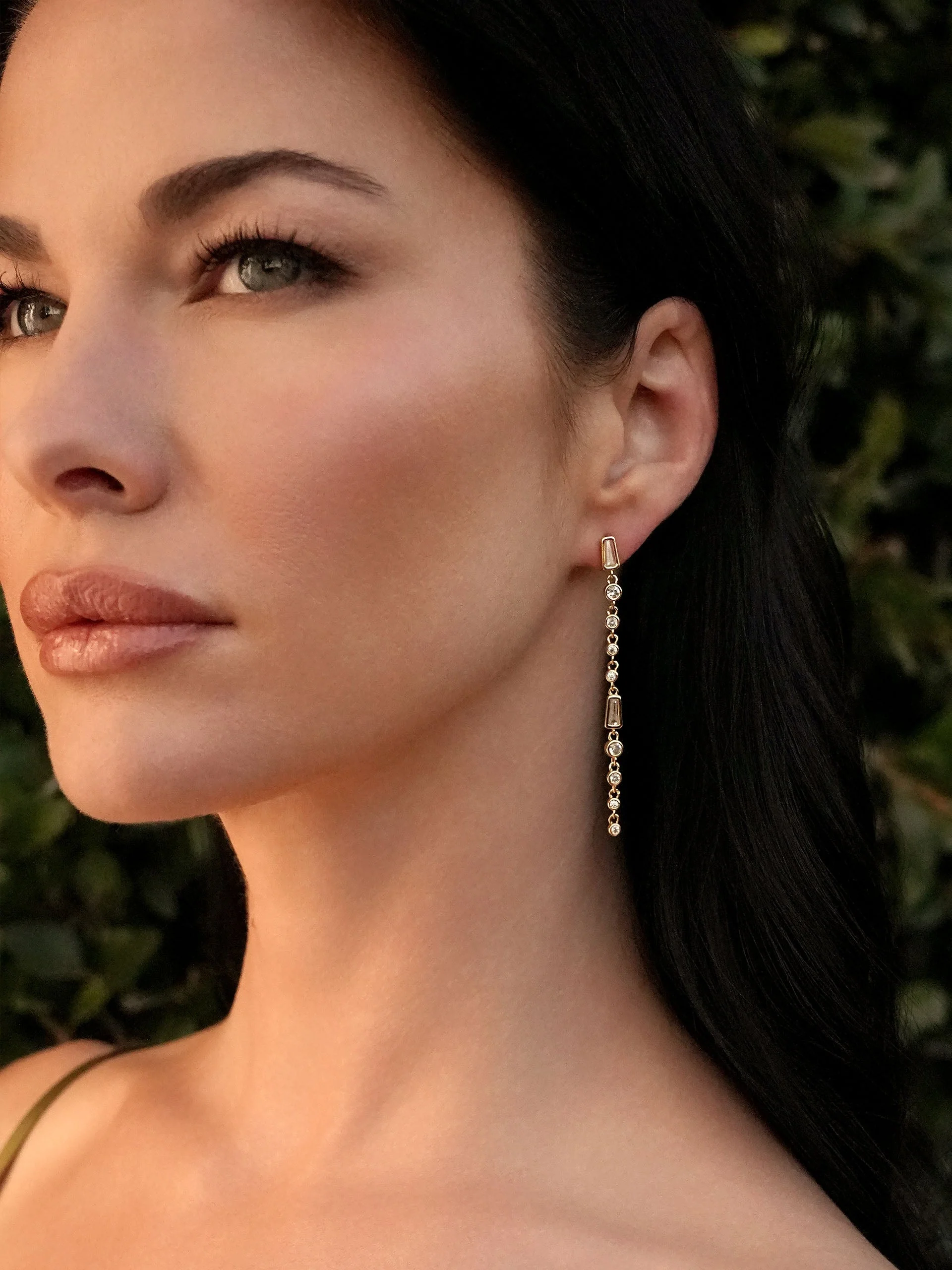 Crystal Linear Earrings - Image 4