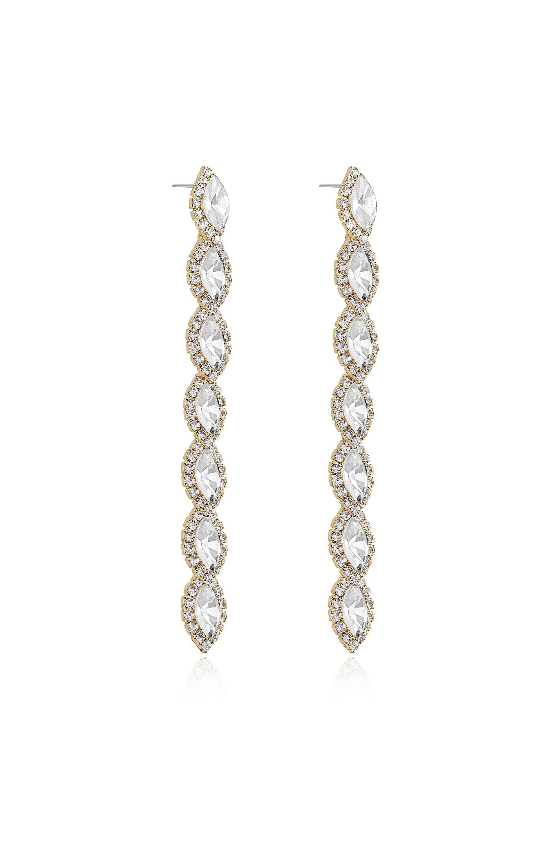Crystal Occasion Dangle Earrings - Image 3