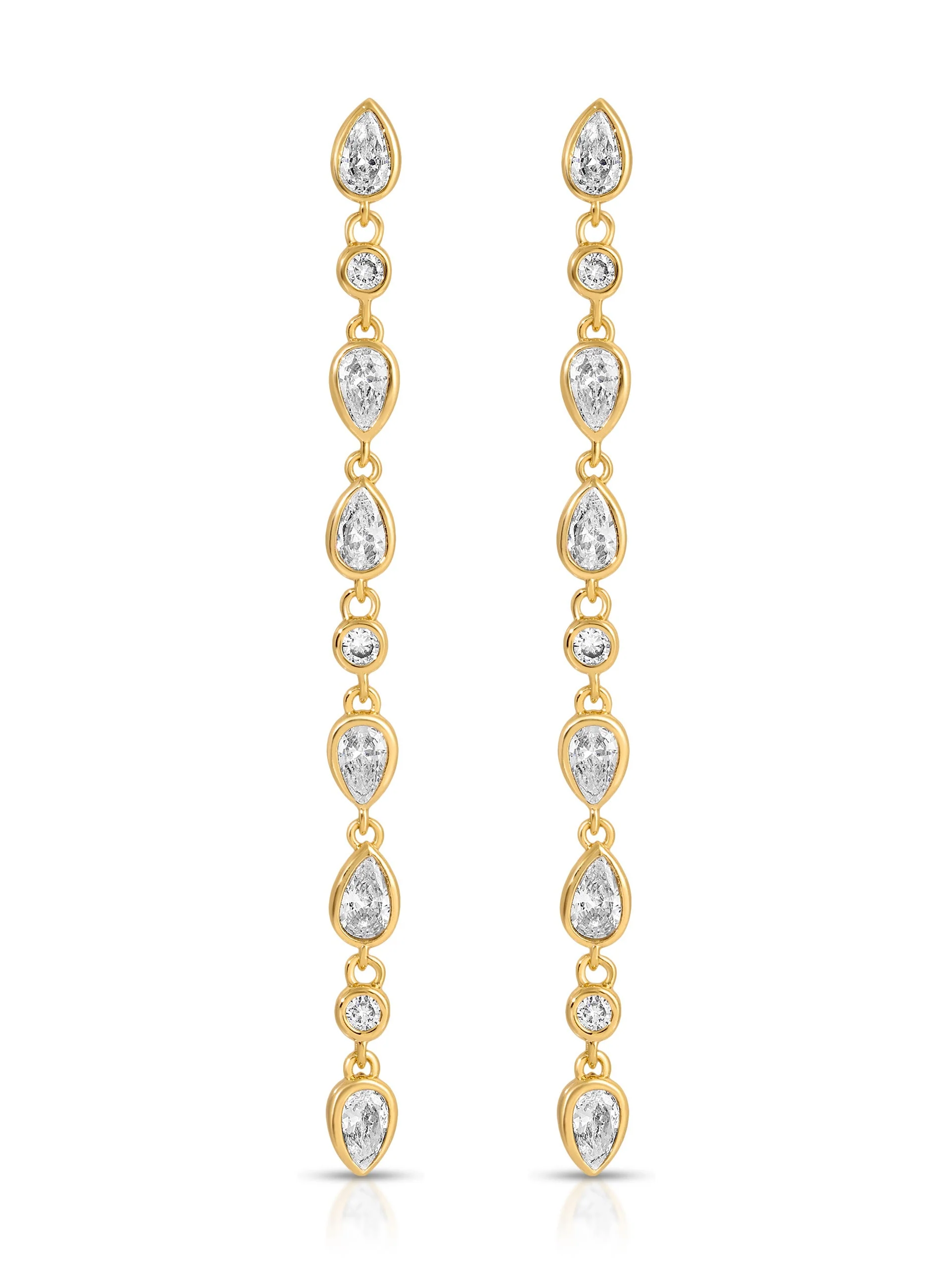 Crystal Rainfall Earrings - Image 2