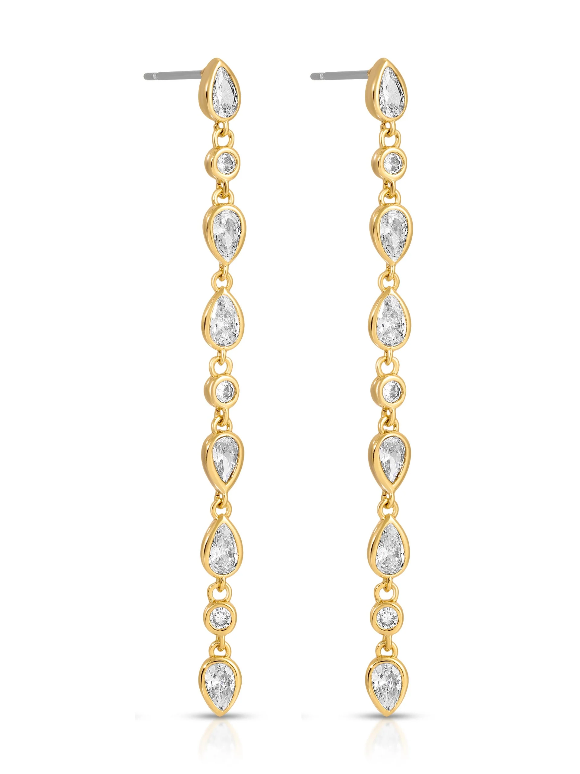 Crystal Rainfall Earrings - Image 3