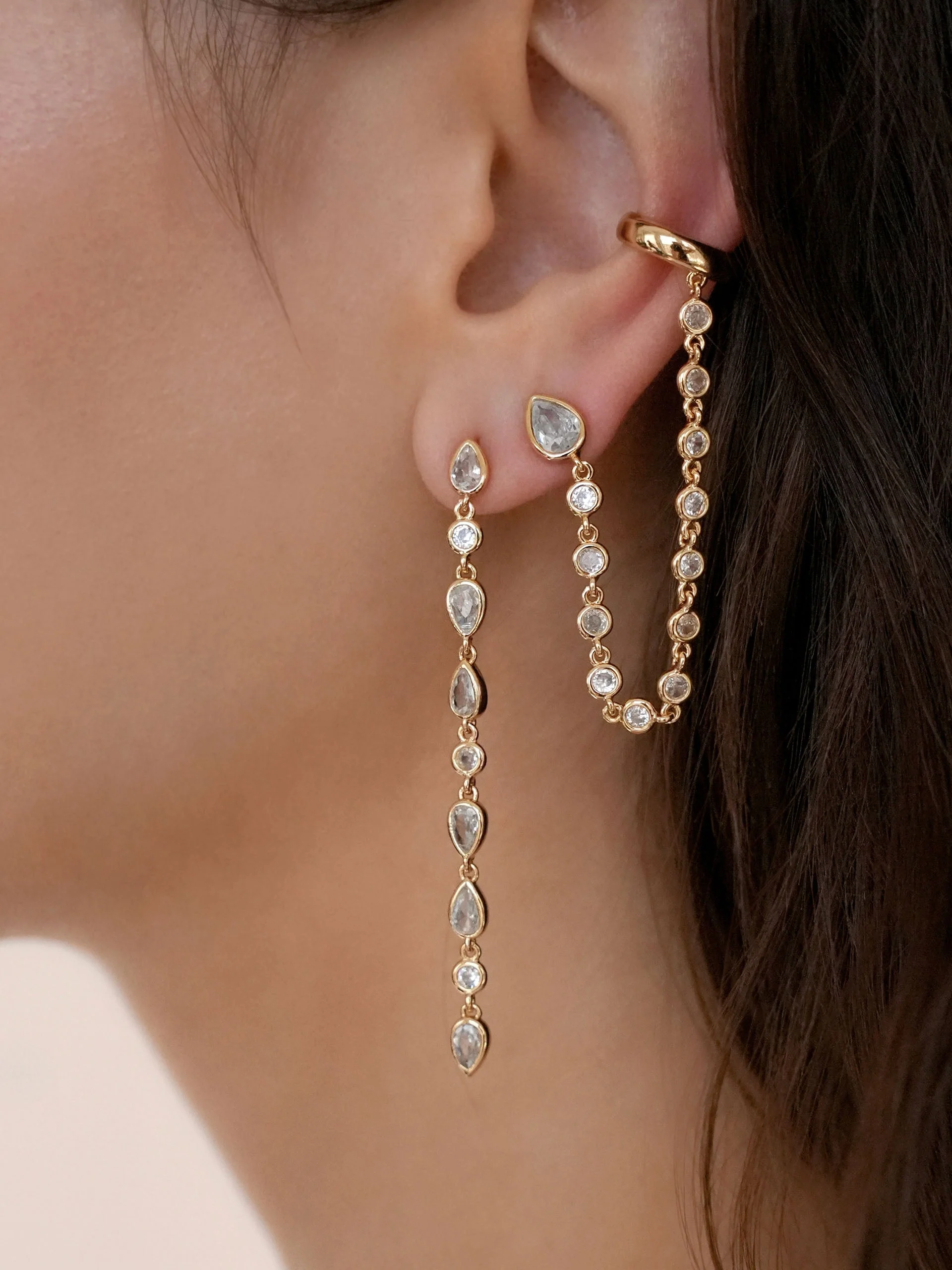 Crystal Rainfall Earrings - Image 6