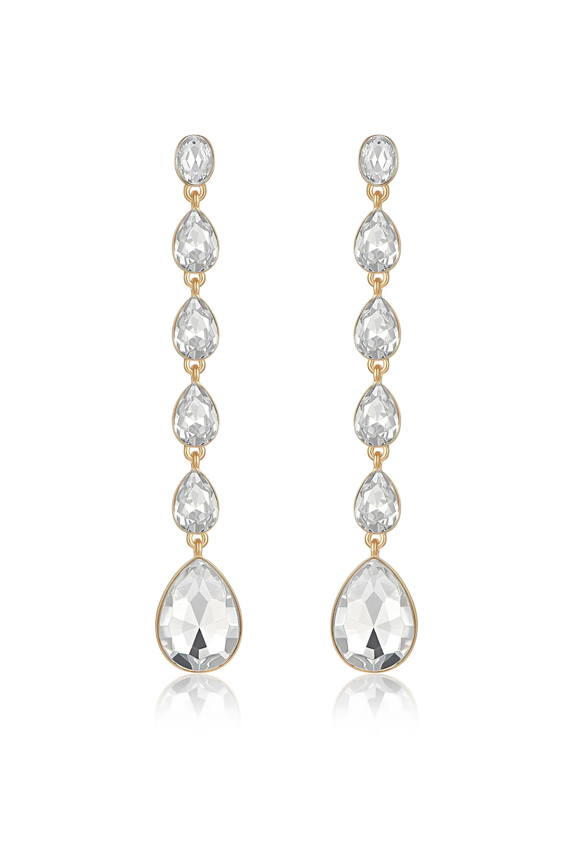 Crystallized Drop Earrings - Image 2