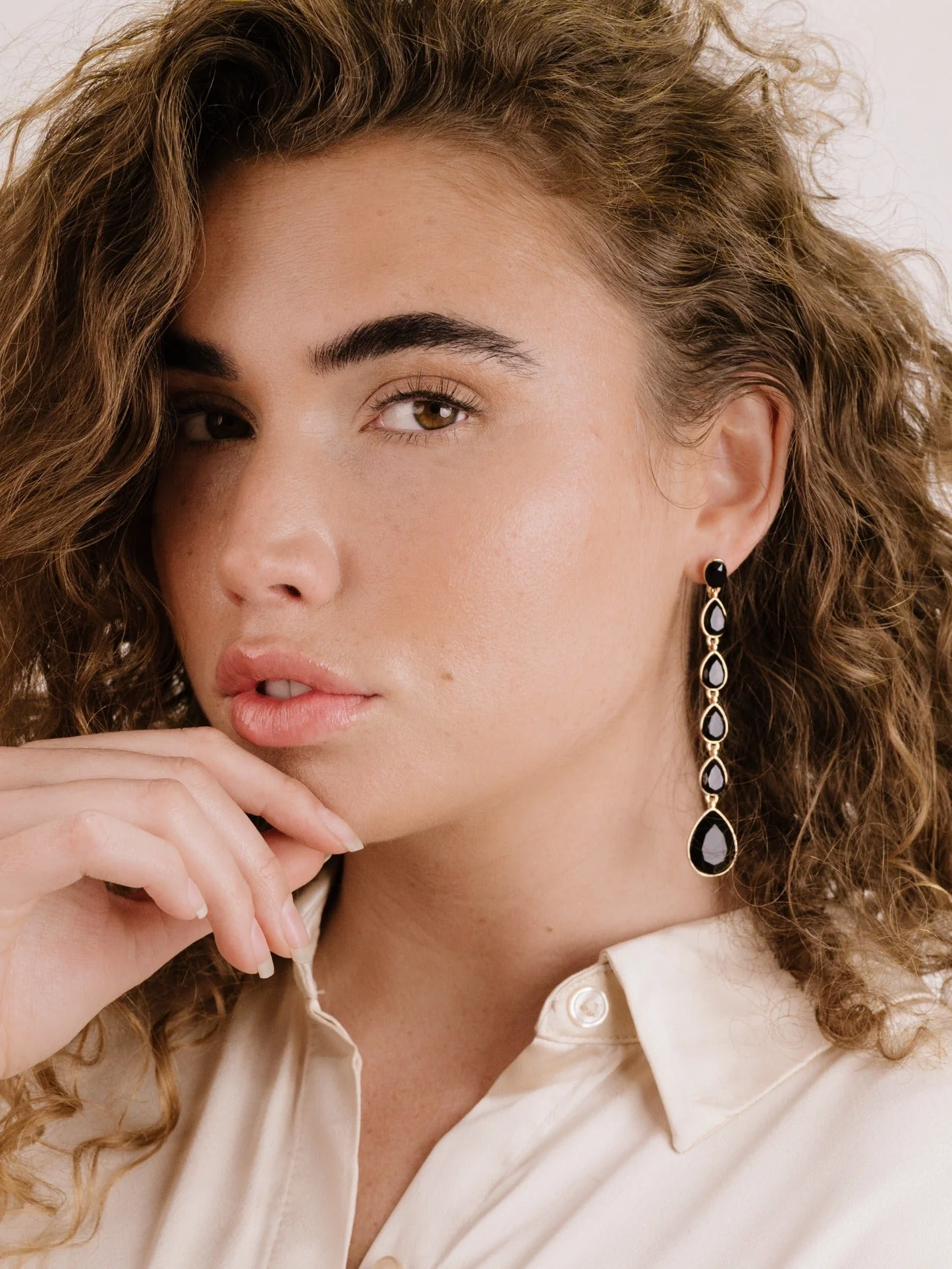 Crystallized Drop Earrings - Image 5