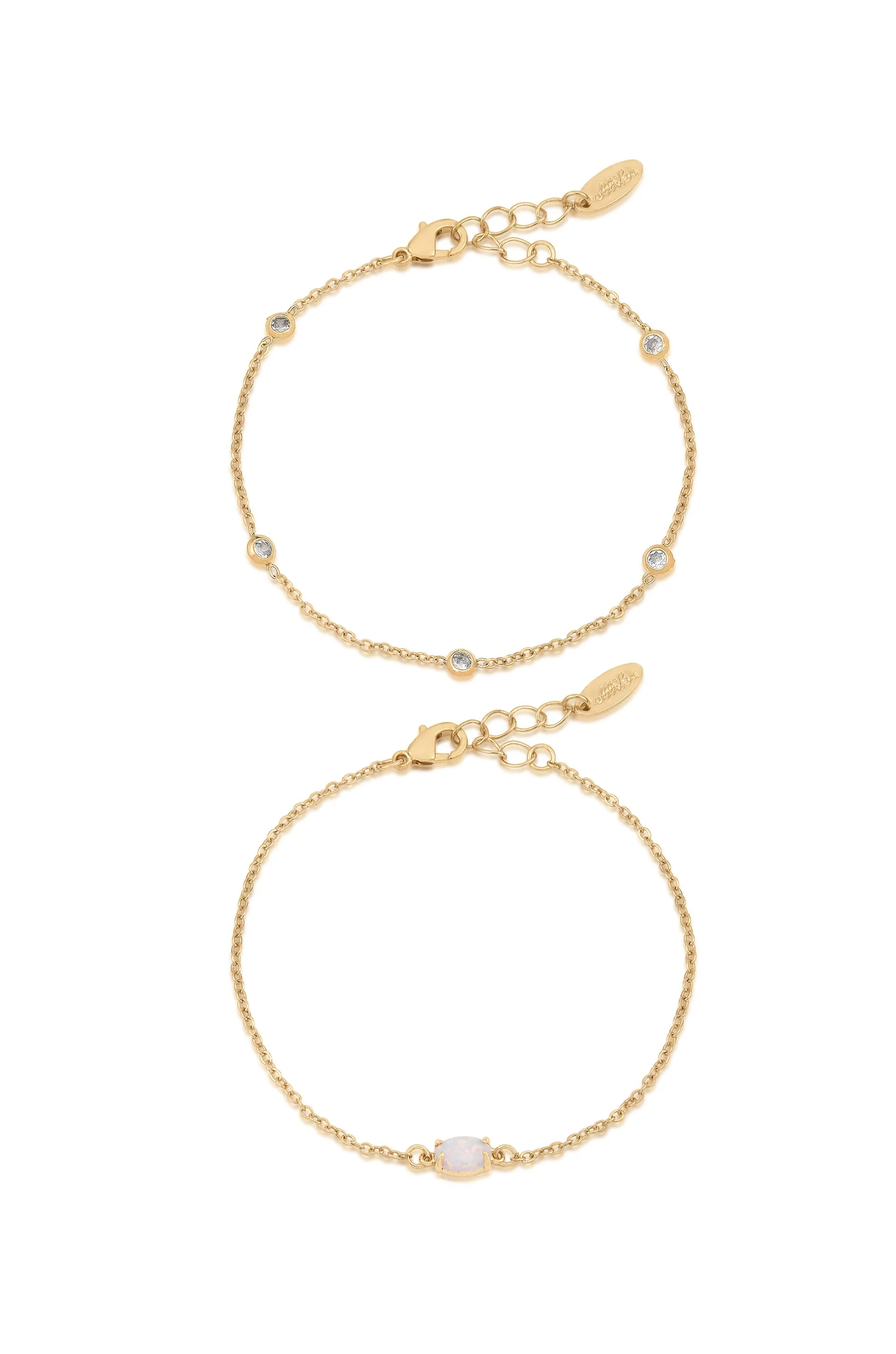 Dainty Bracelet Set with Extender - Image 2