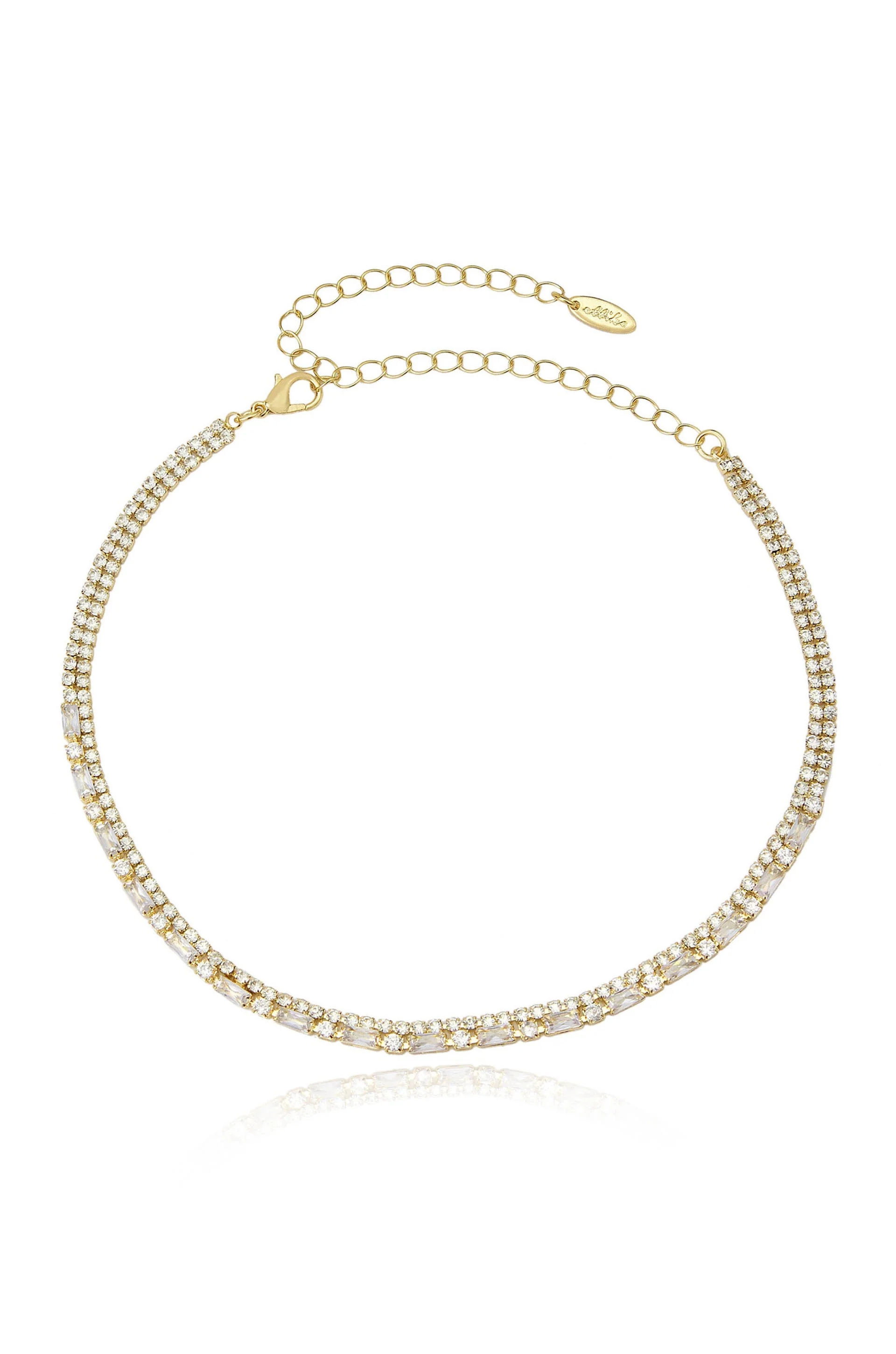 Dainty Crystal Strands Choker - Image 2