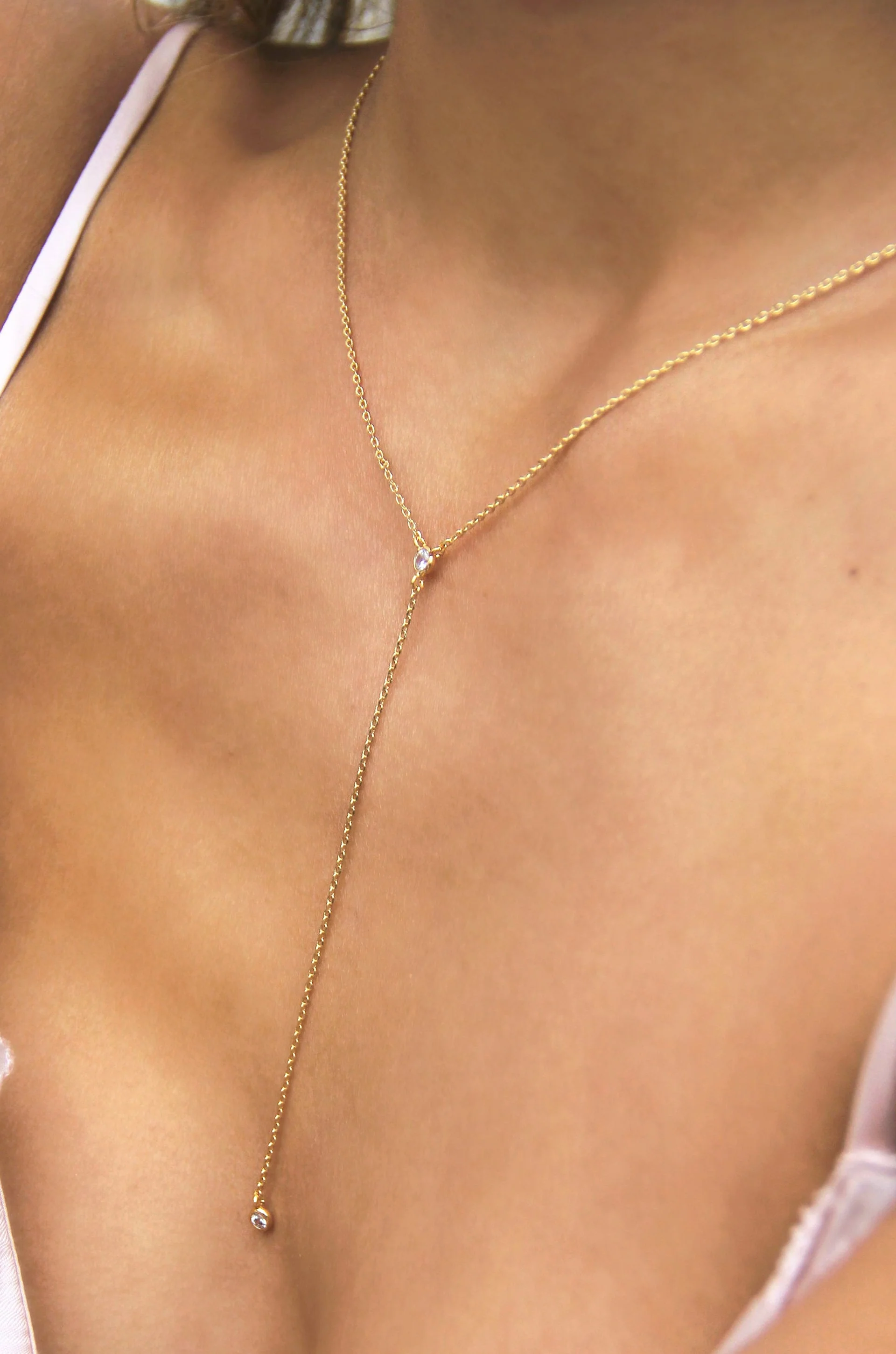 Dainty Layered Crescent Moon Necklace Set - Image 4