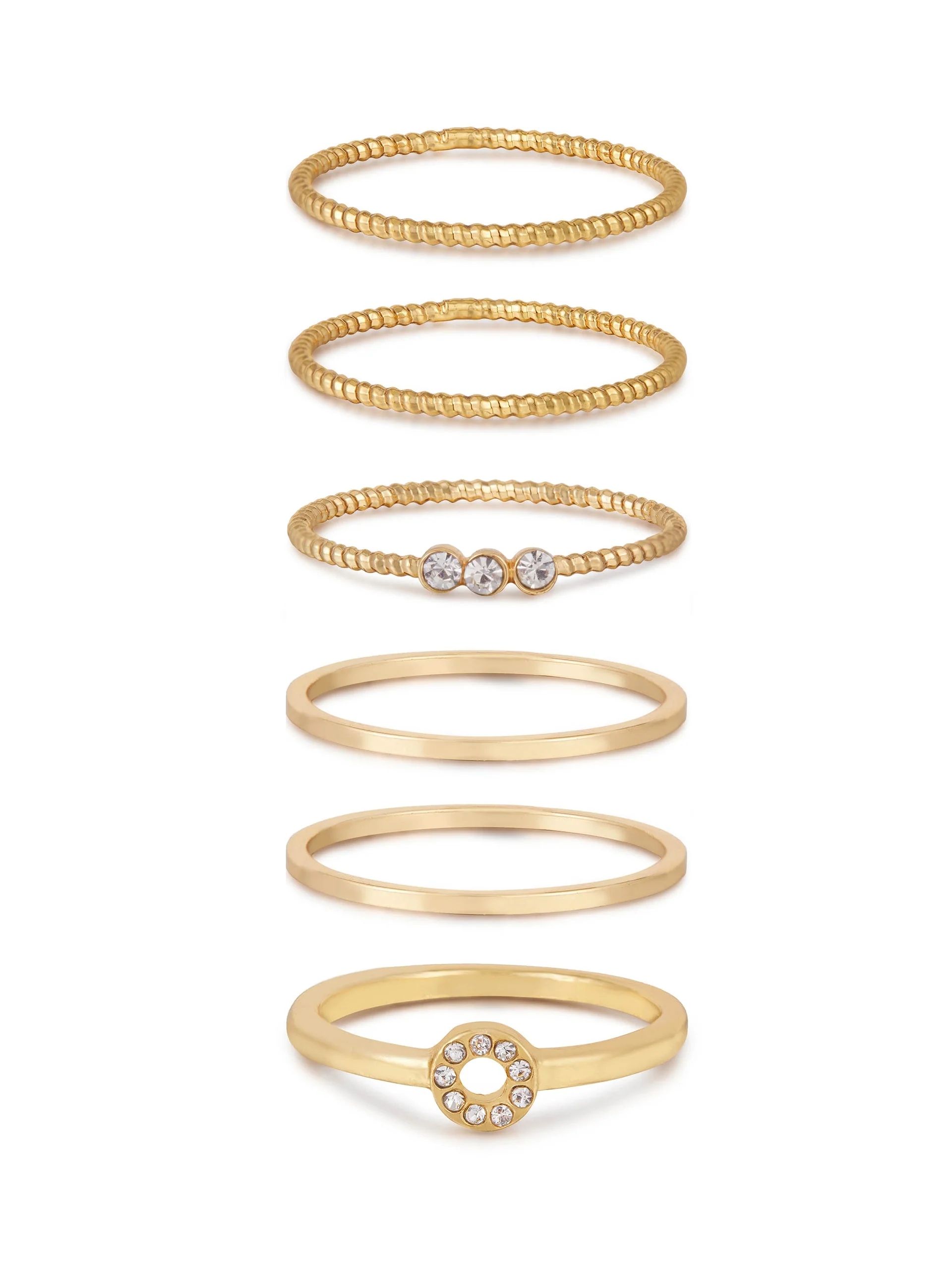 Dainty Stacking Ring Set of 6 - Image 2