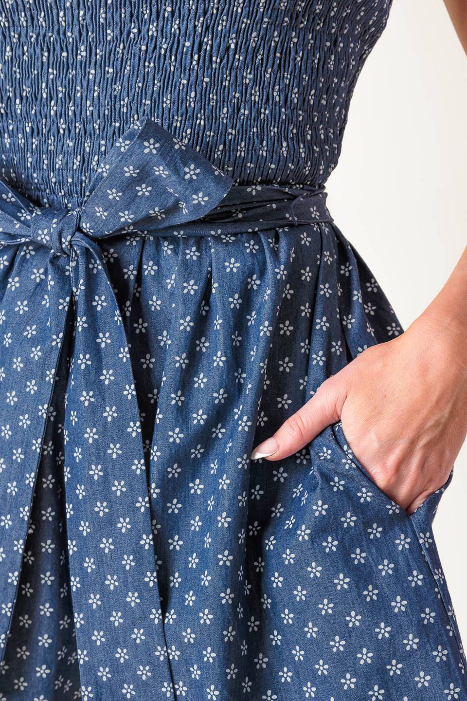 DAISIES DENIM ROMPER - Image 6