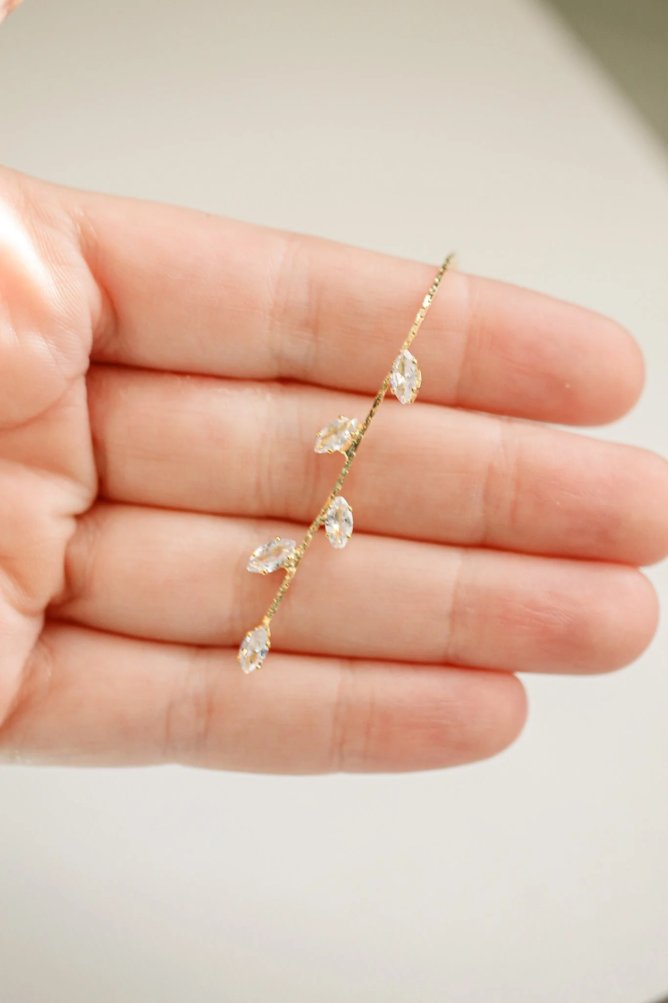 Daphne Dangle in Gold Leaves - Image 3