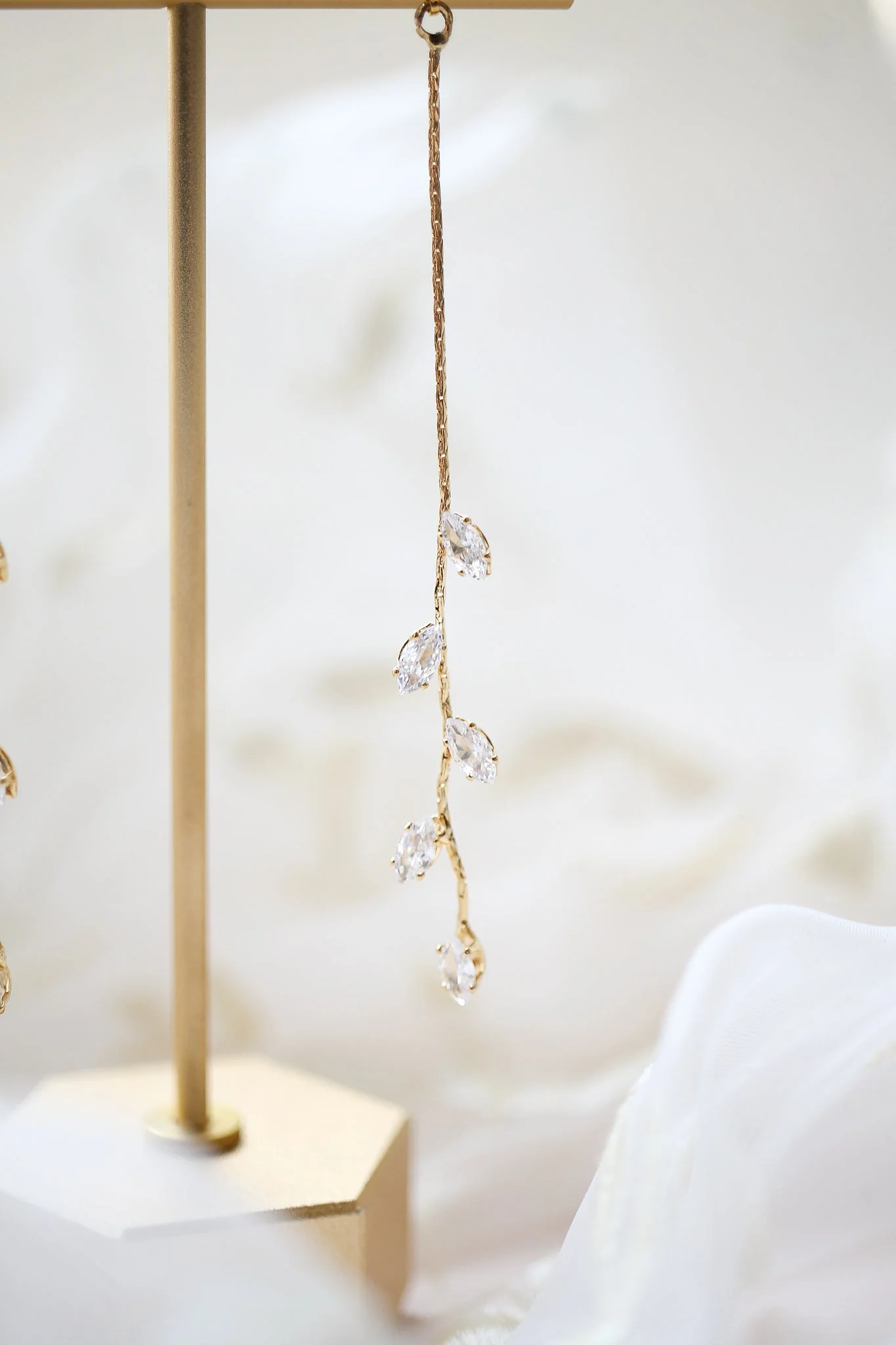 Daphne Dangle in Gold Leaves - Image 6
