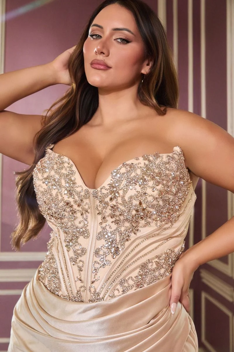 Darylanna Gown - Strapless Corset Evening Dress - Image 8