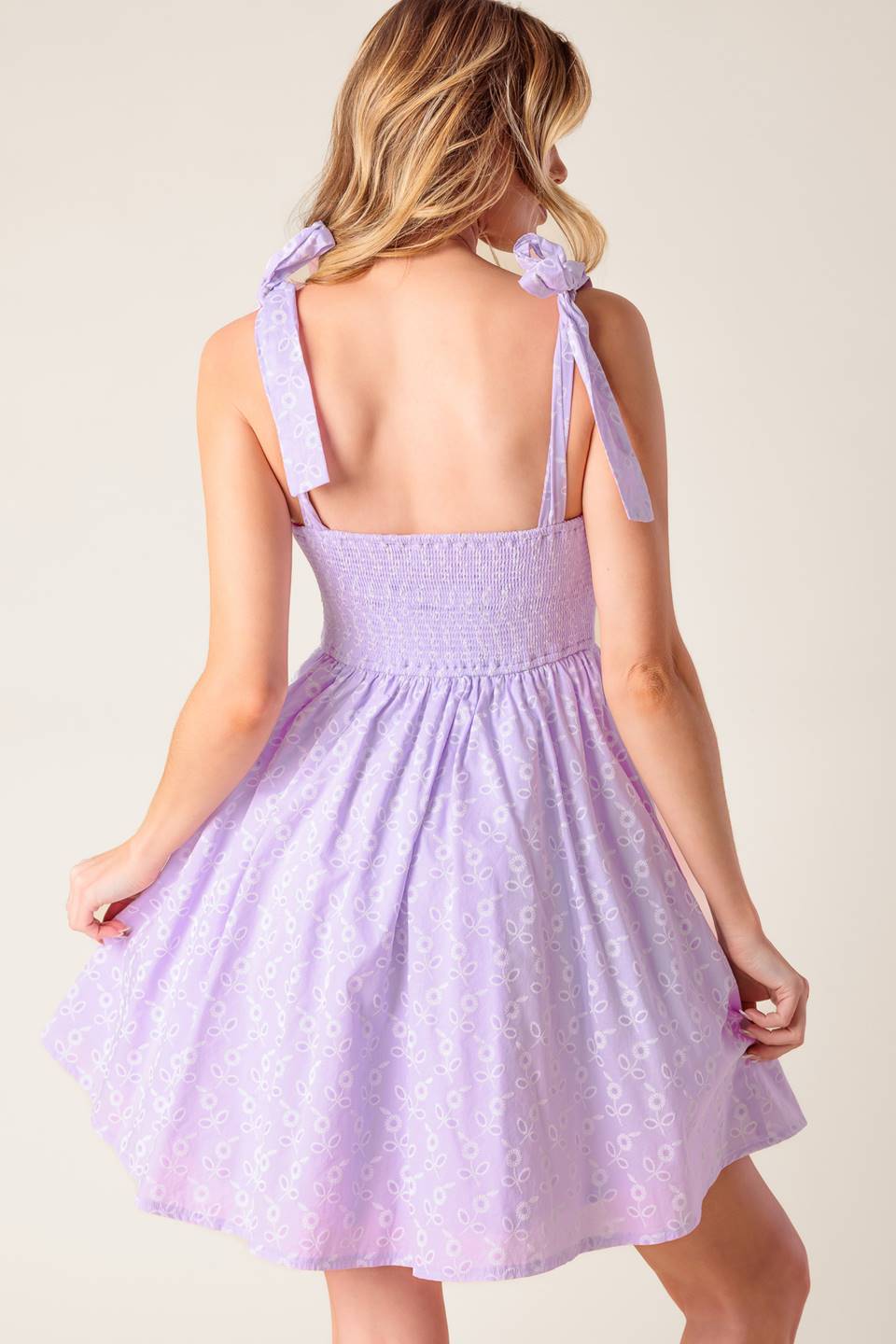 DATE TO REMEMBER MINI DRESS - LAVENDER - Image 2