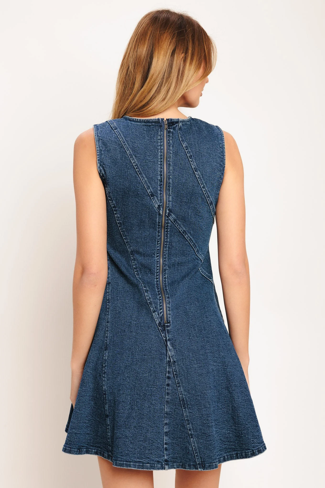 DAY TO NIGHT DENIM MINI DRESS - Image 5