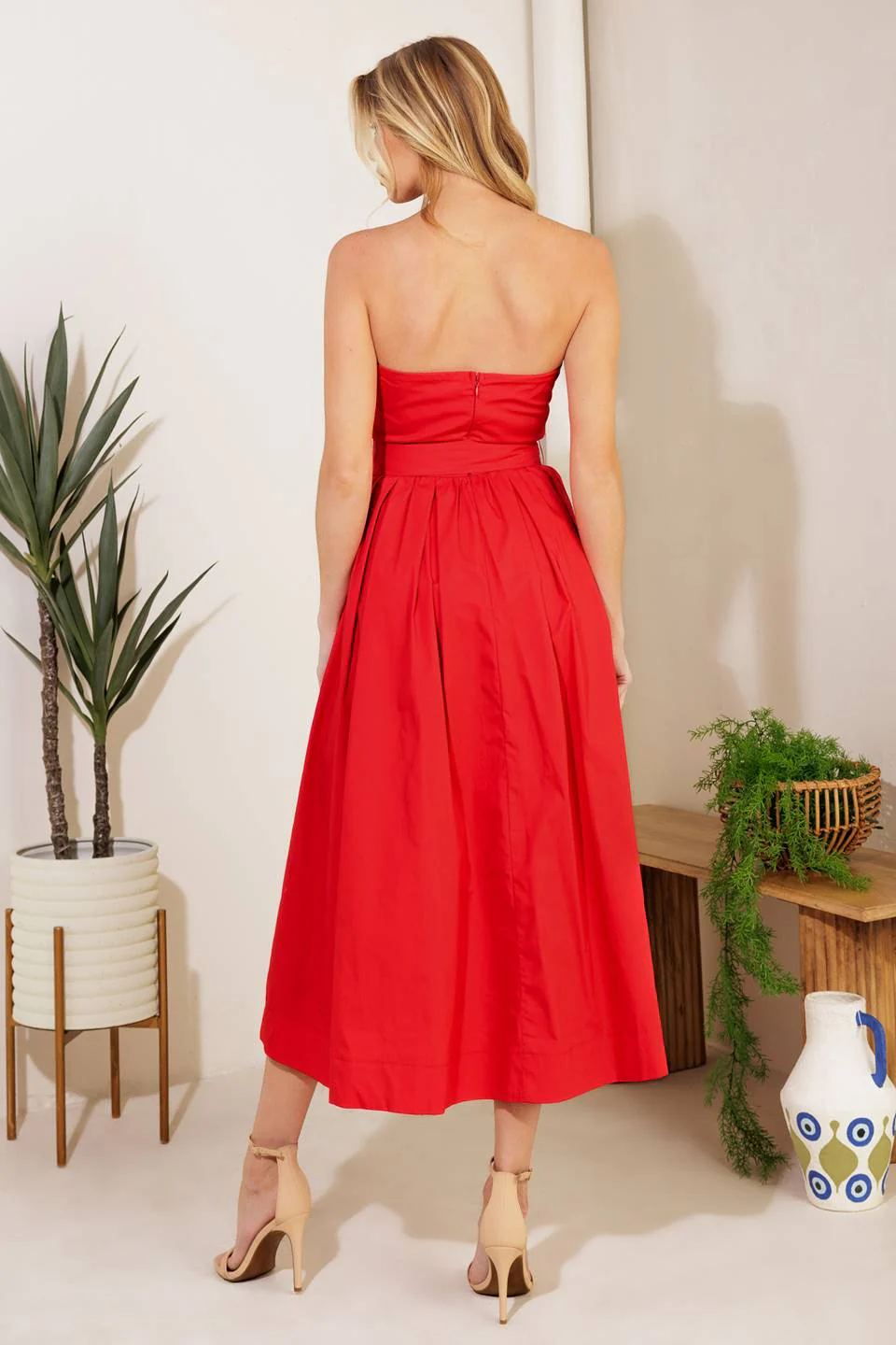 DAYS THAT FADE WOVEN MIDI DRESS - FINAL SALE - Image 2