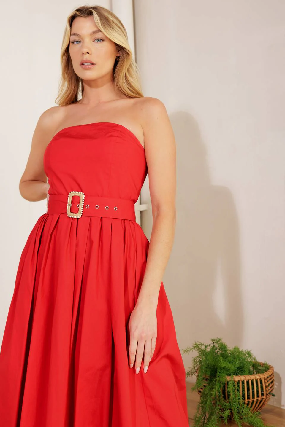DAYS THAT FADE WOVEN MIDI DRESS - FINAL SALE - Image 5