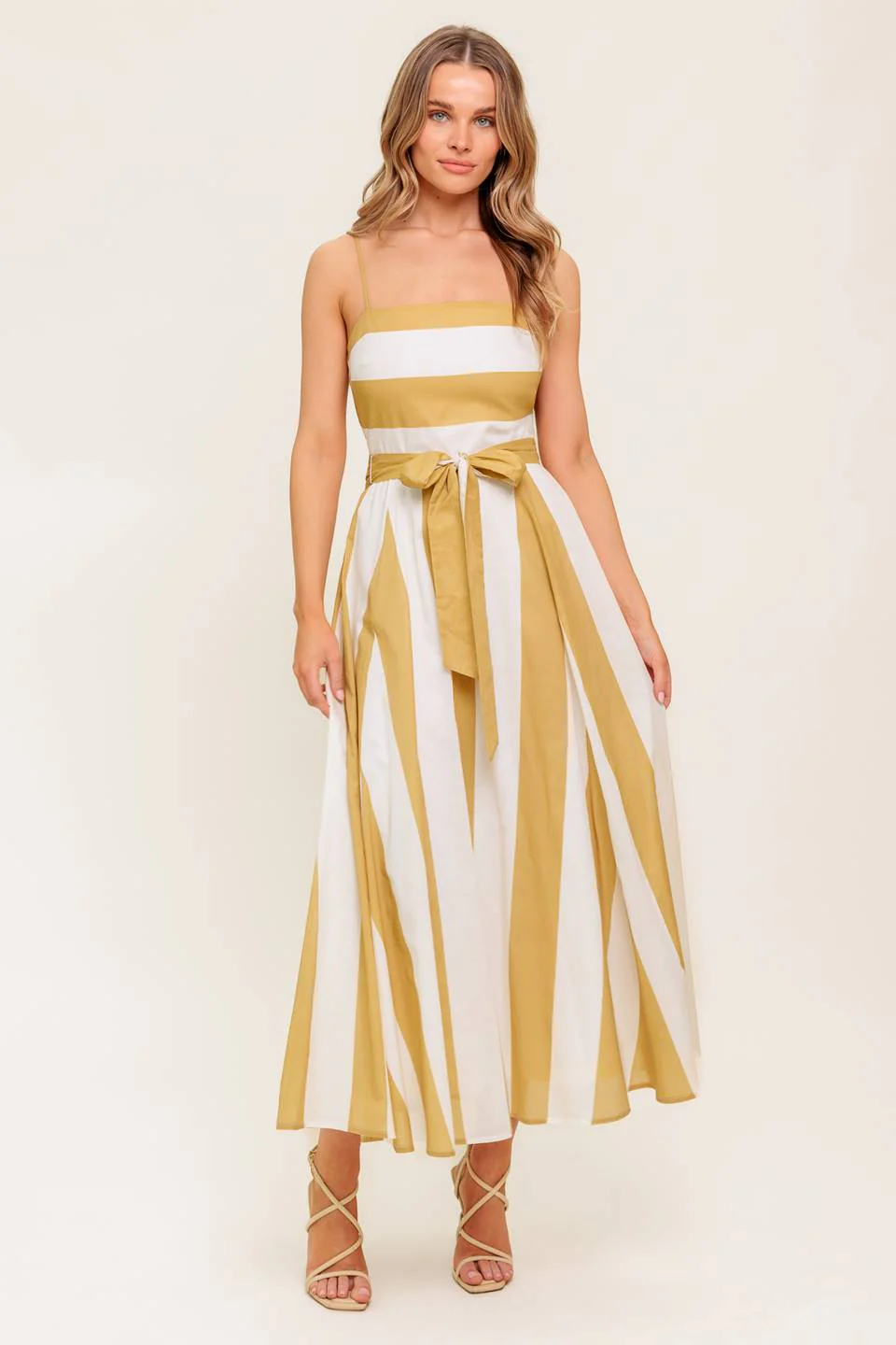 DESERT SANDS - TAUPE MIDI DRESS - Image 5