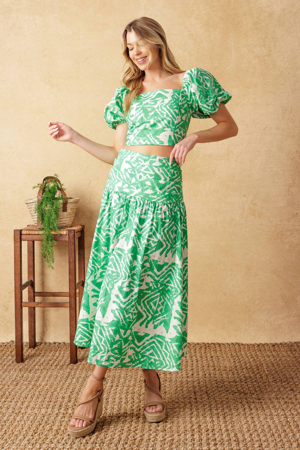 DESTINED FOR MORE - CROP TOP & SKIRT SET - FINAL SALE - Image 3