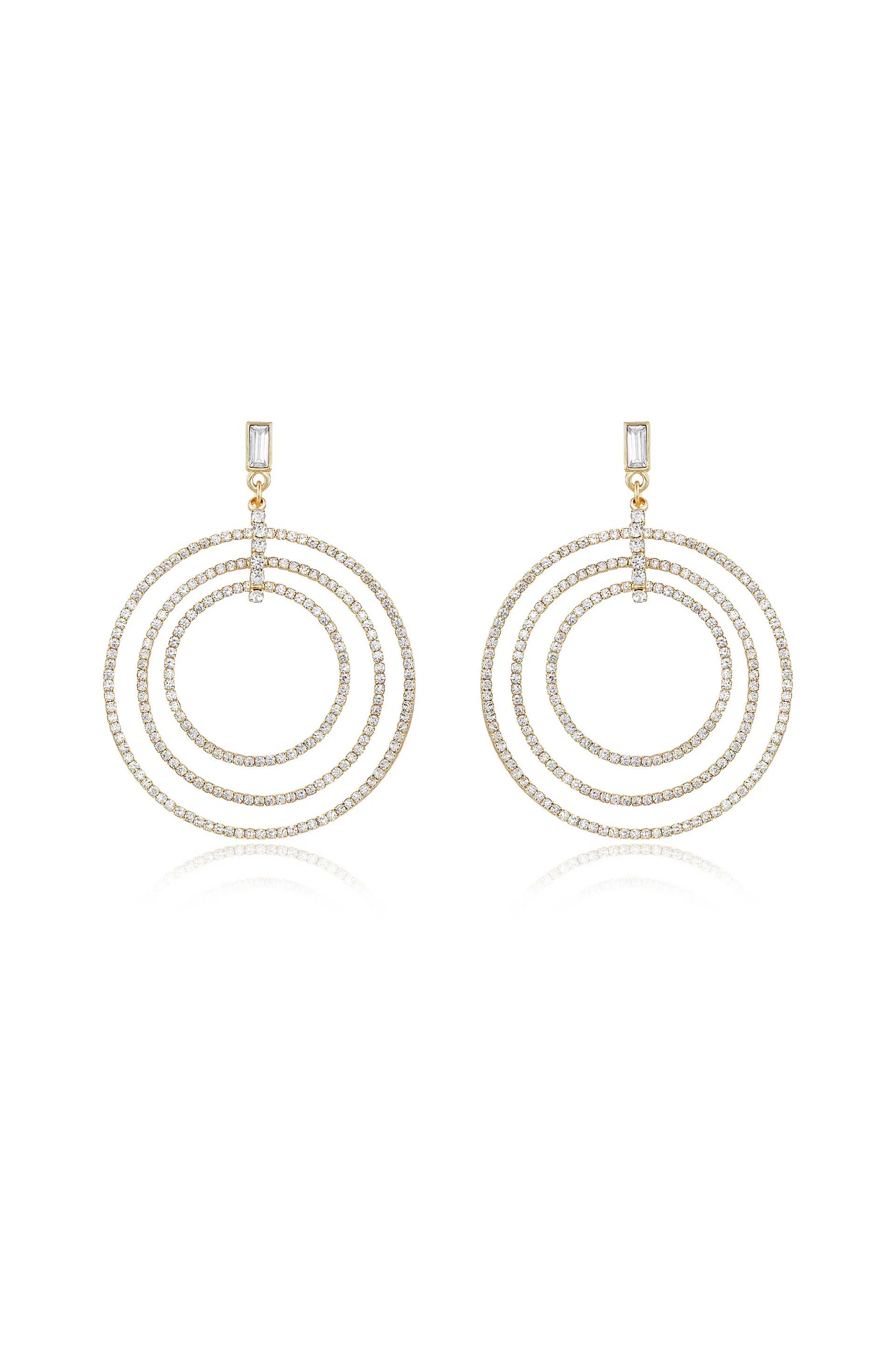 Disco Crystal Ring Earrings - Image 2