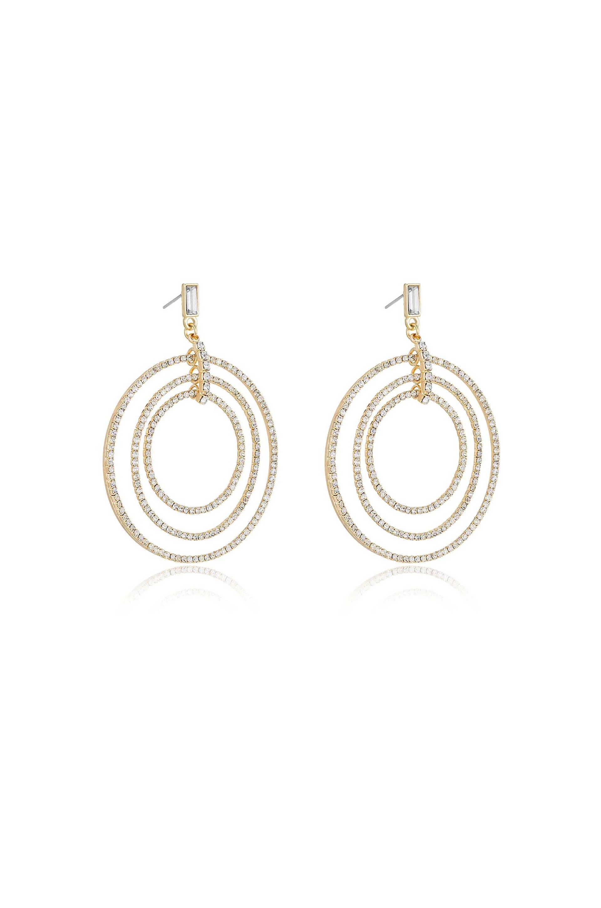 Disco Crystal Ring Earrings - Image 3
