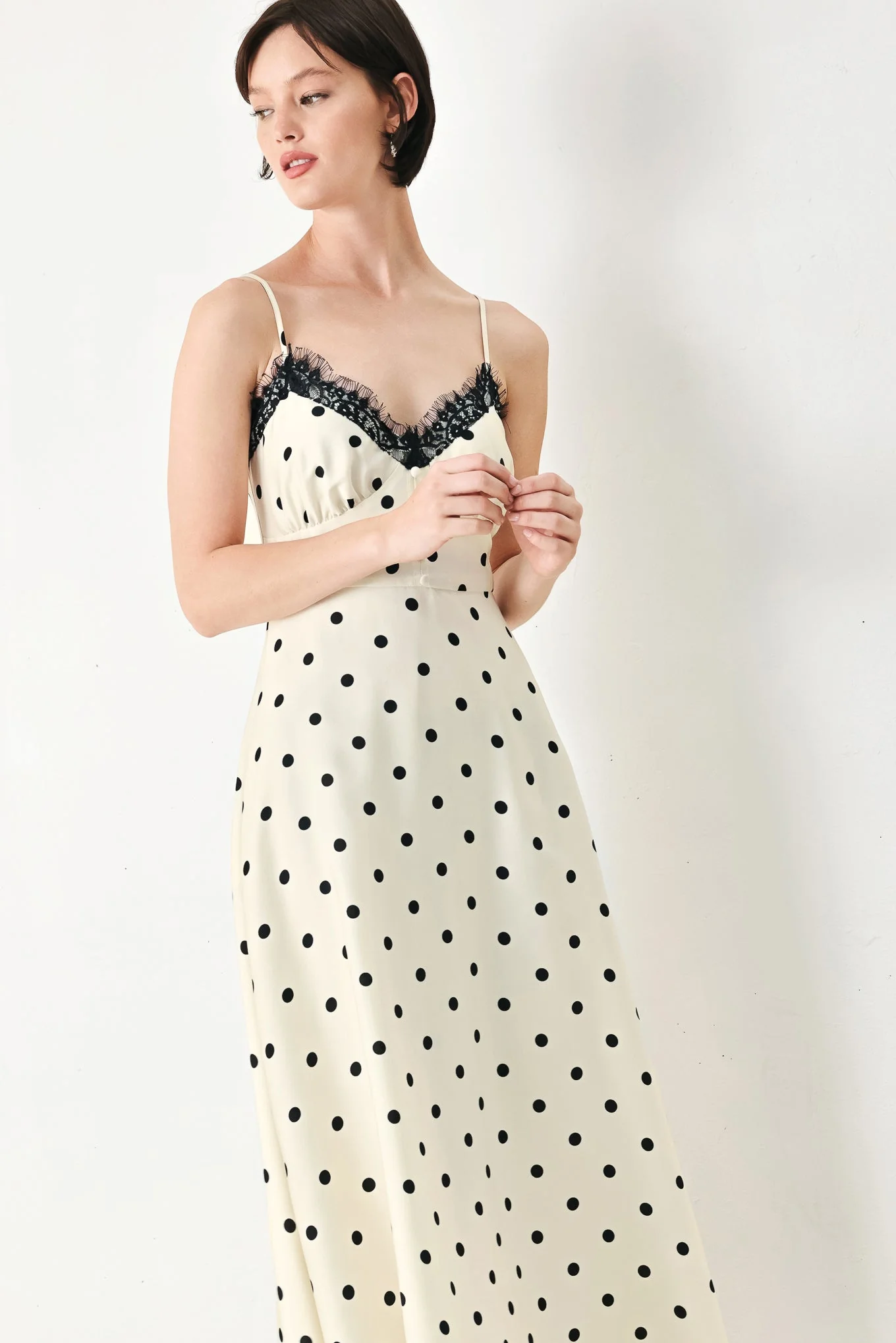 DOTTY SWEETHEART POLKA DOT MIDI DRESS - Image 4