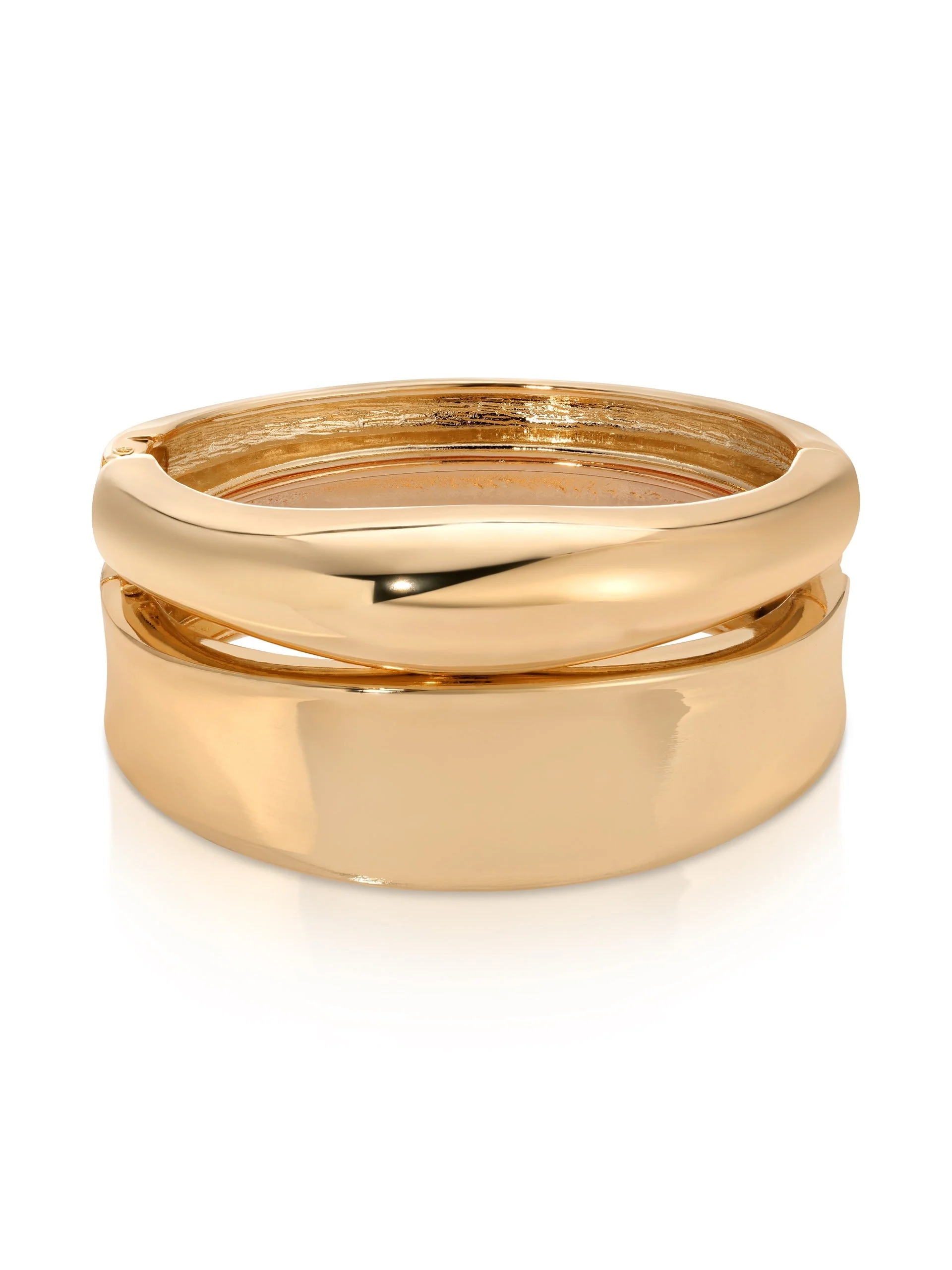 Double Golden Bangle Set - Image 2