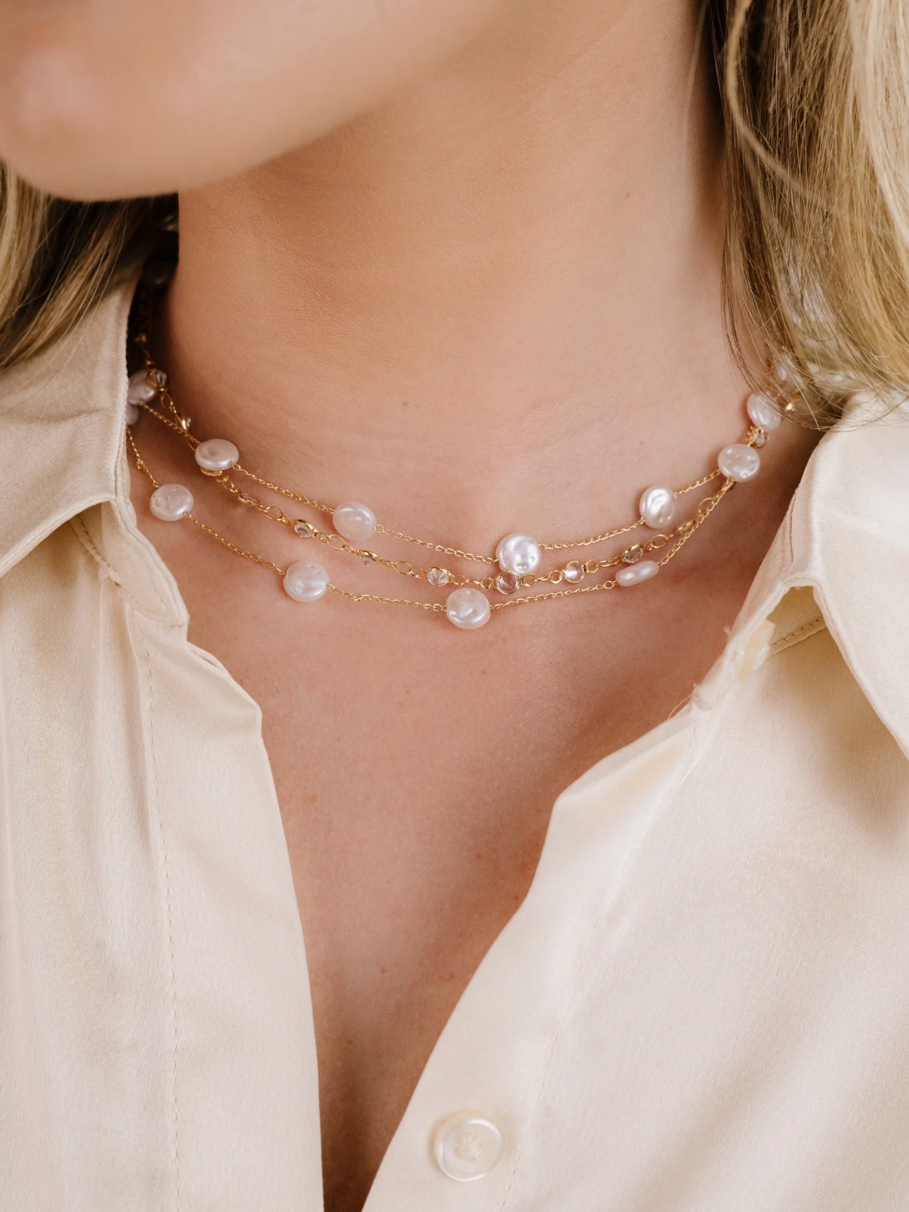 Dressed in Pearls Layered Necklace - Image 6