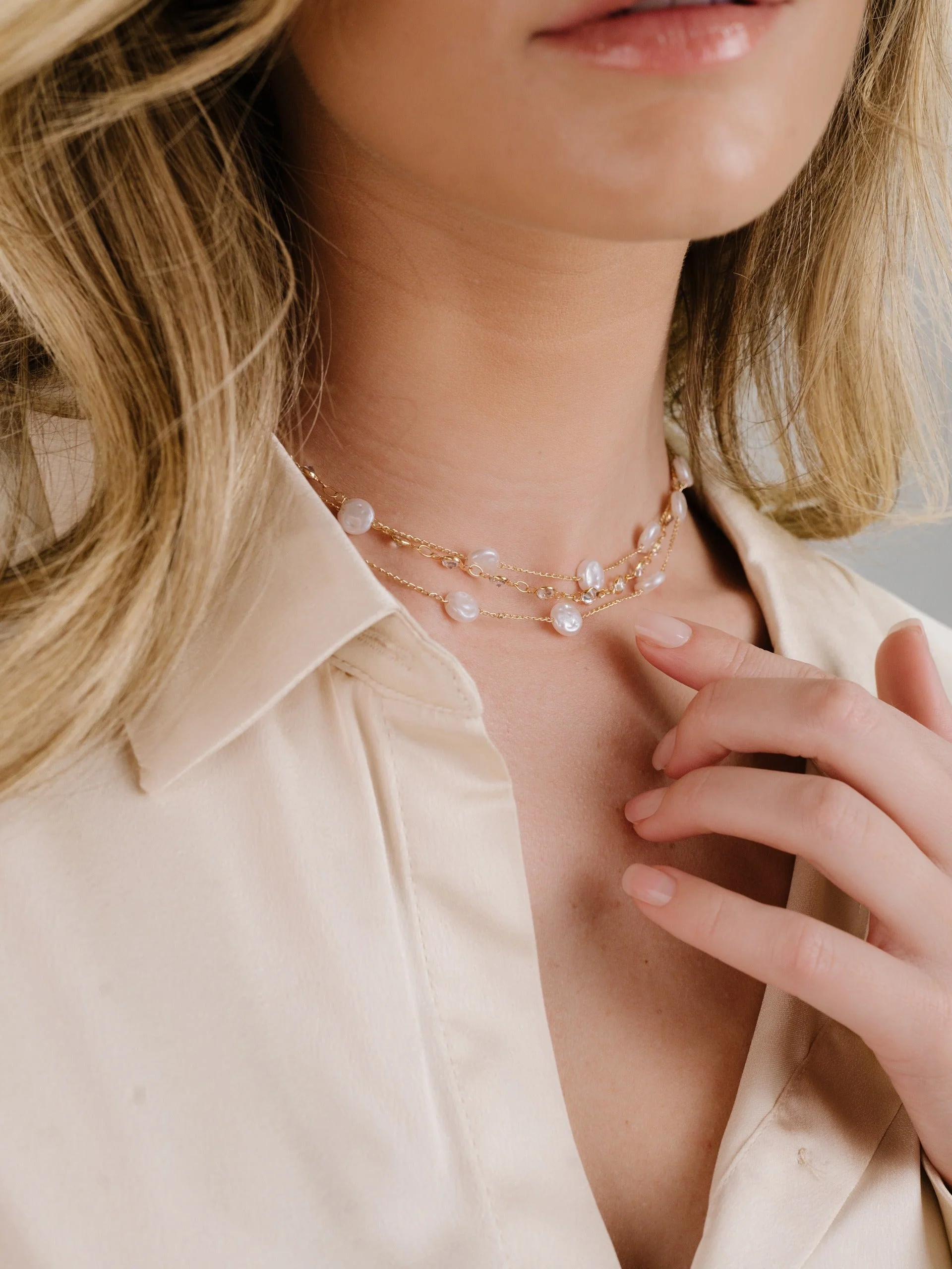 Dressed in Pearls Layered Necklace - Image 7
