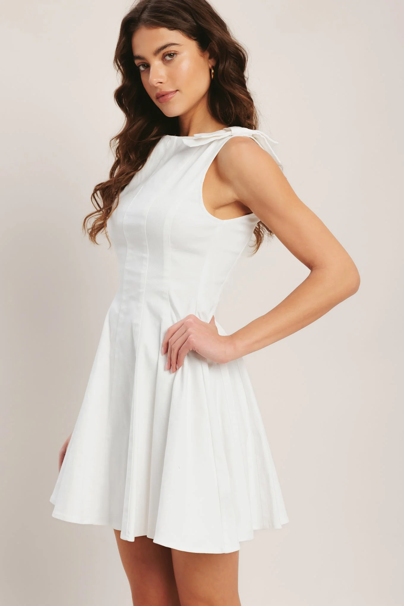 ELEGANT MOMENT WHITE MINI DRESS - Image 6