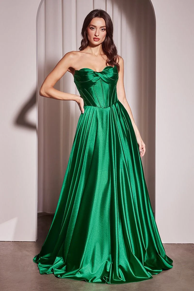 Ellery Gown - Satin A-line Dress With Pockets - Image 2