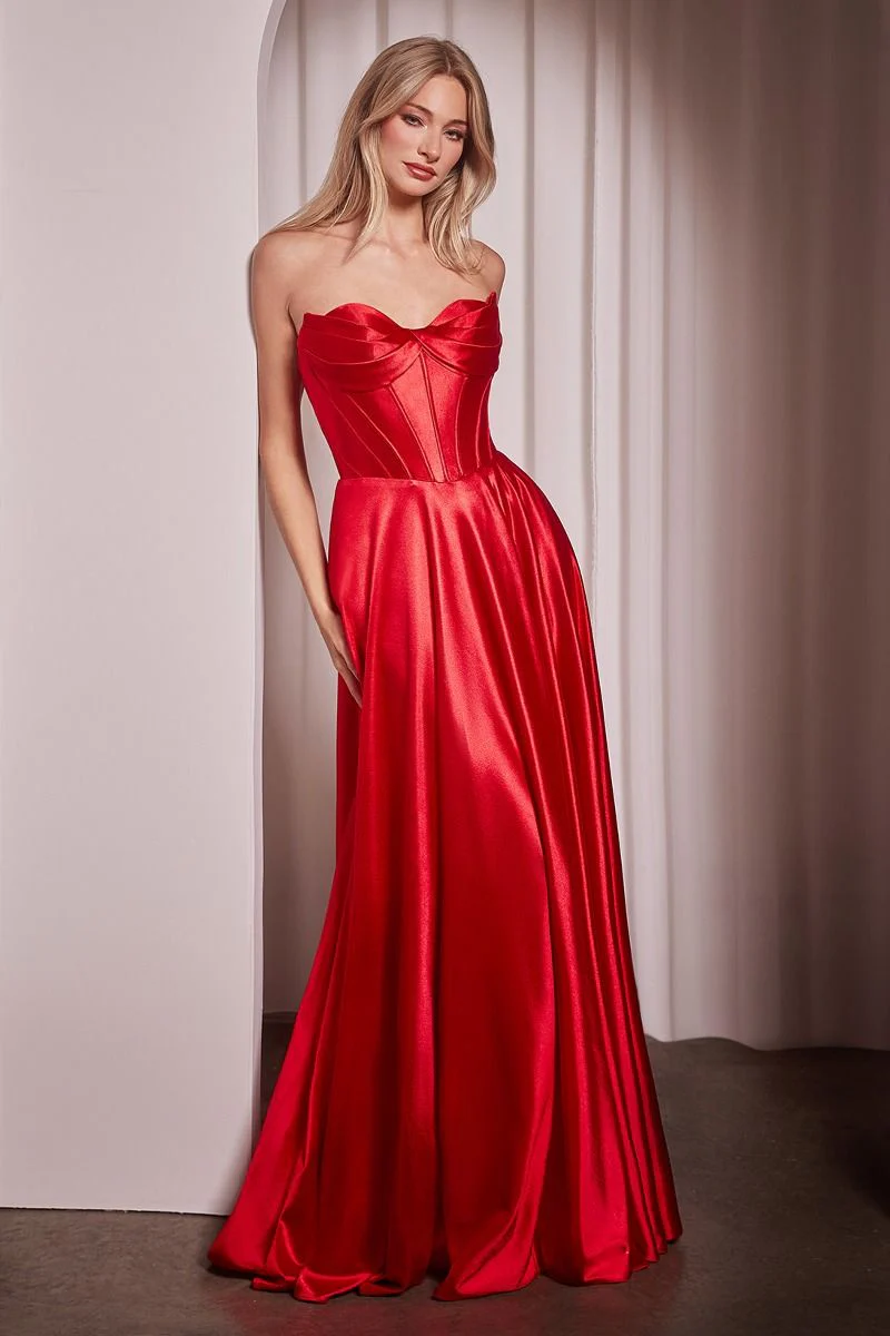 Ellery Gown - Satin A-line Dress With Pockets - Image 7