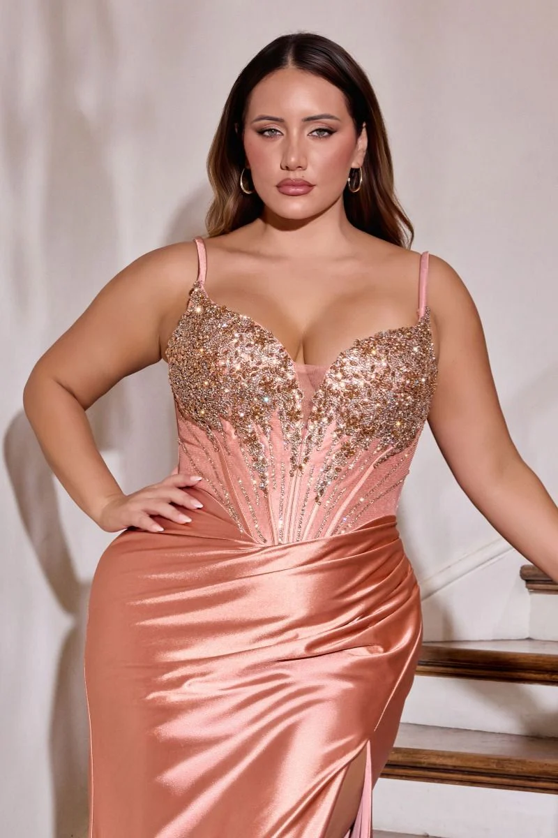 ELOWEN GOWN - SATIN DRESS WITH CORSET BACK - Image 8