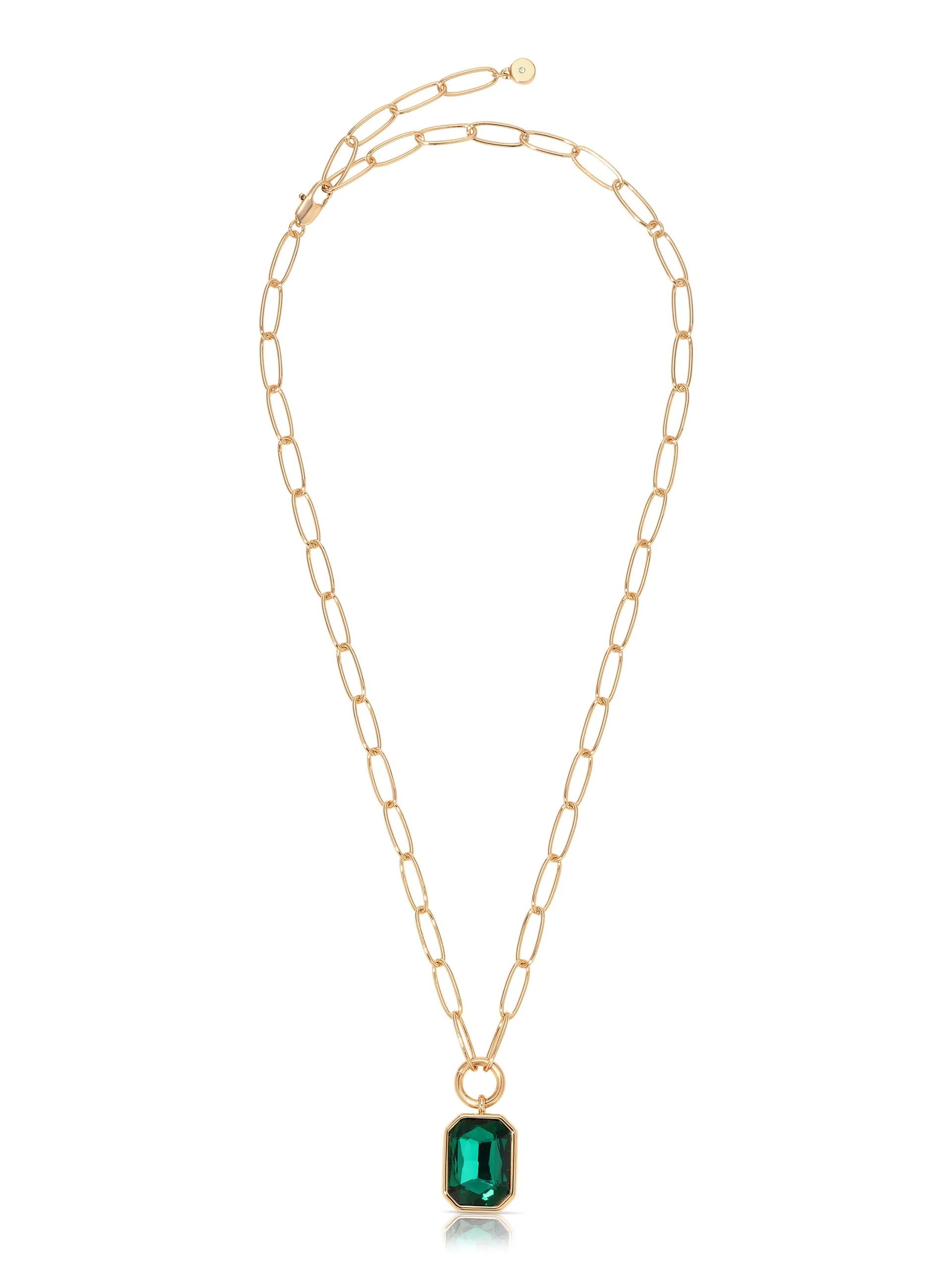 Deco Crystal Pendant Necklace - Image 3