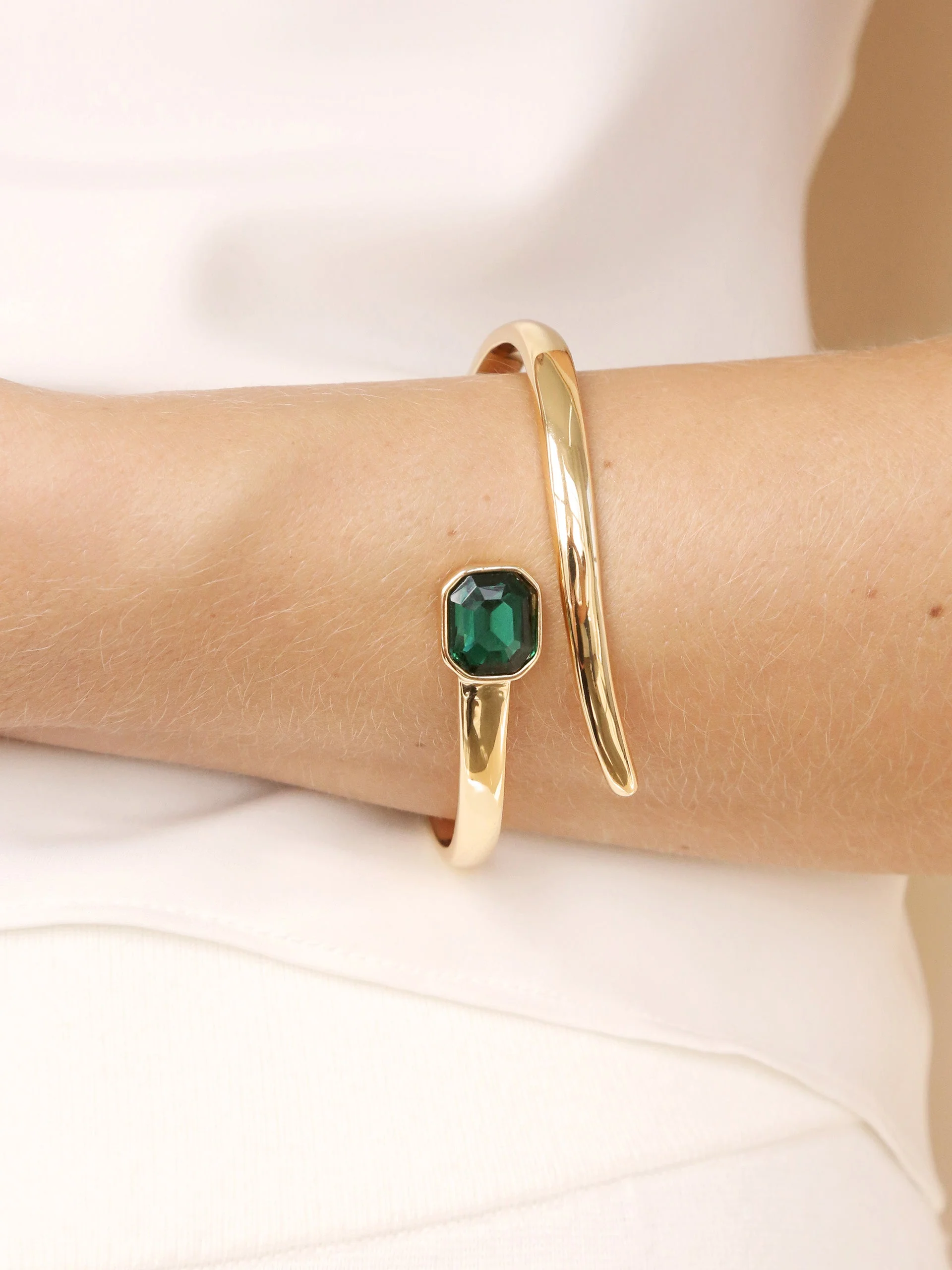 Deco Crystal Wrap Cuff - Image 2