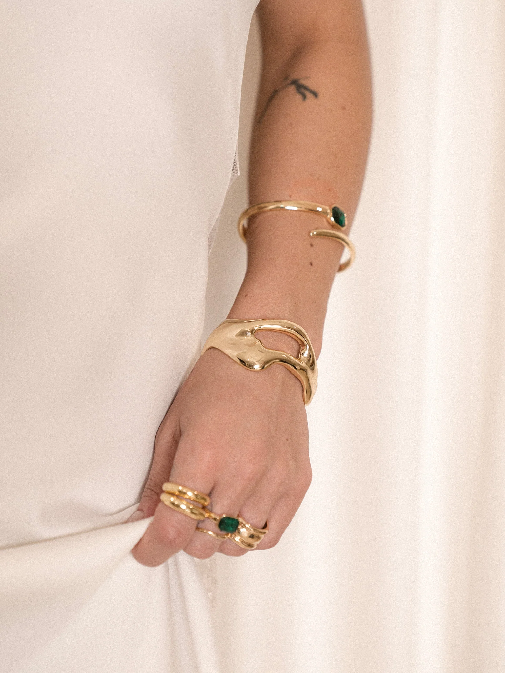 Deco Crystal Wrap Ring - Image 5