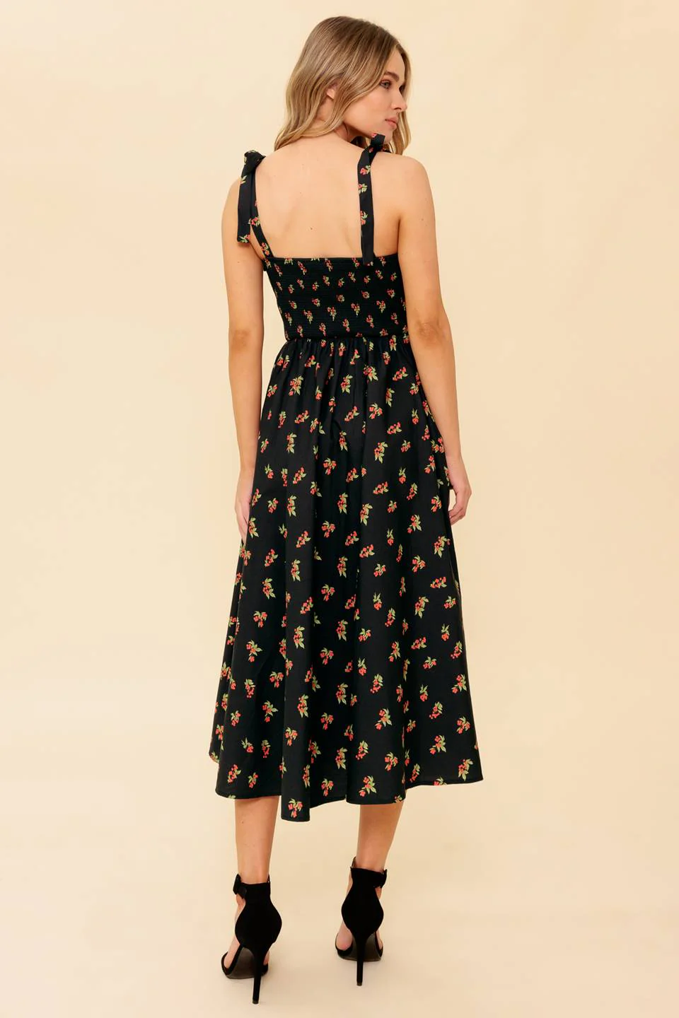 ENCHANTING MOMENTS WOVEN MIDI DRESS - Image 2