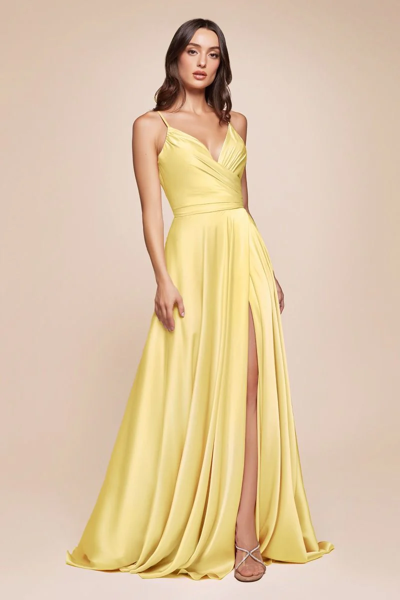 ERICA GOWN - SOFT SATIN A-LINE DRESS - Image 13